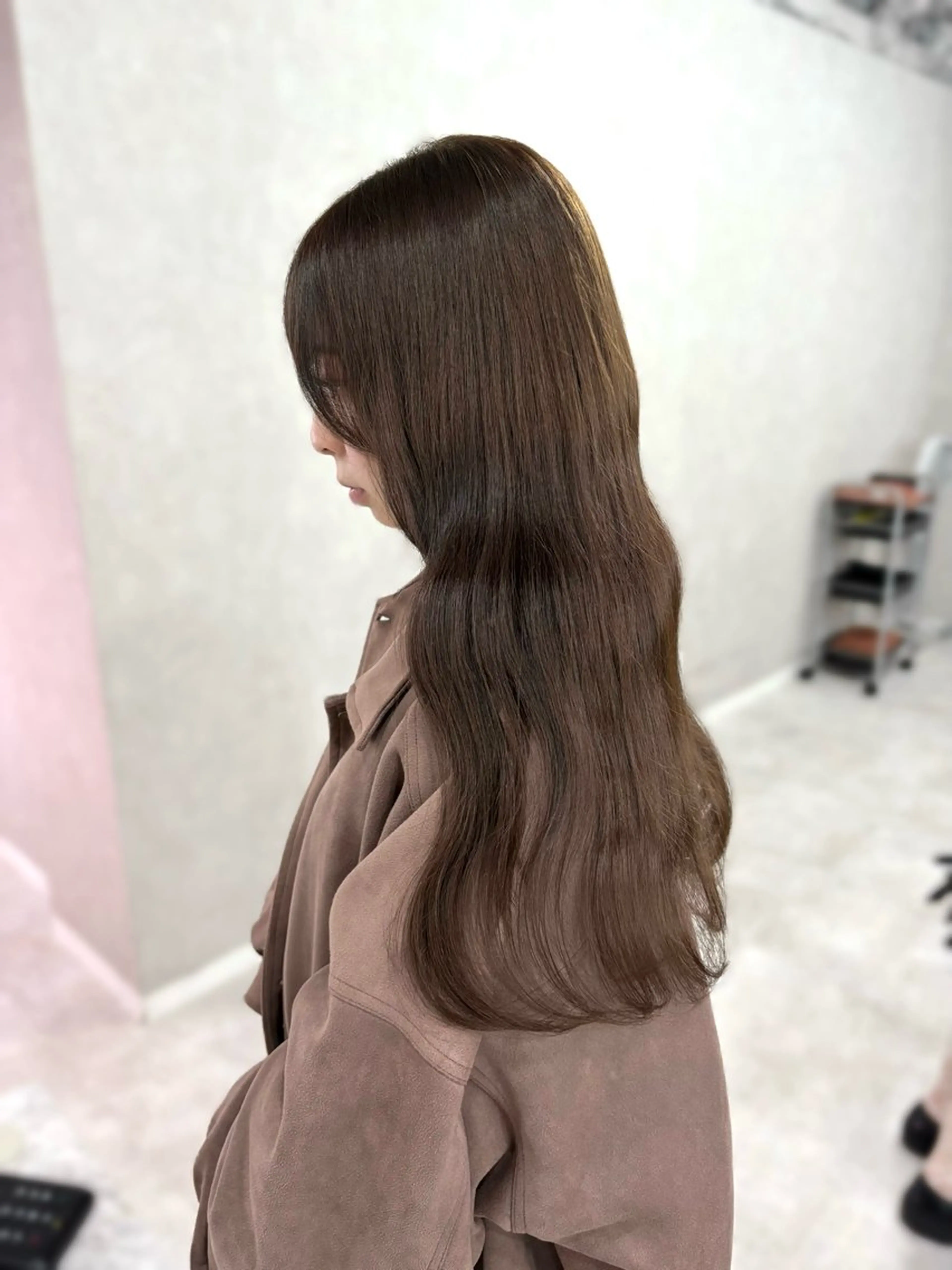ロング カラー カット ヘアカラー 盛れる顔まわり✨🎀 モテカラー別所好葉のヘアスタイル