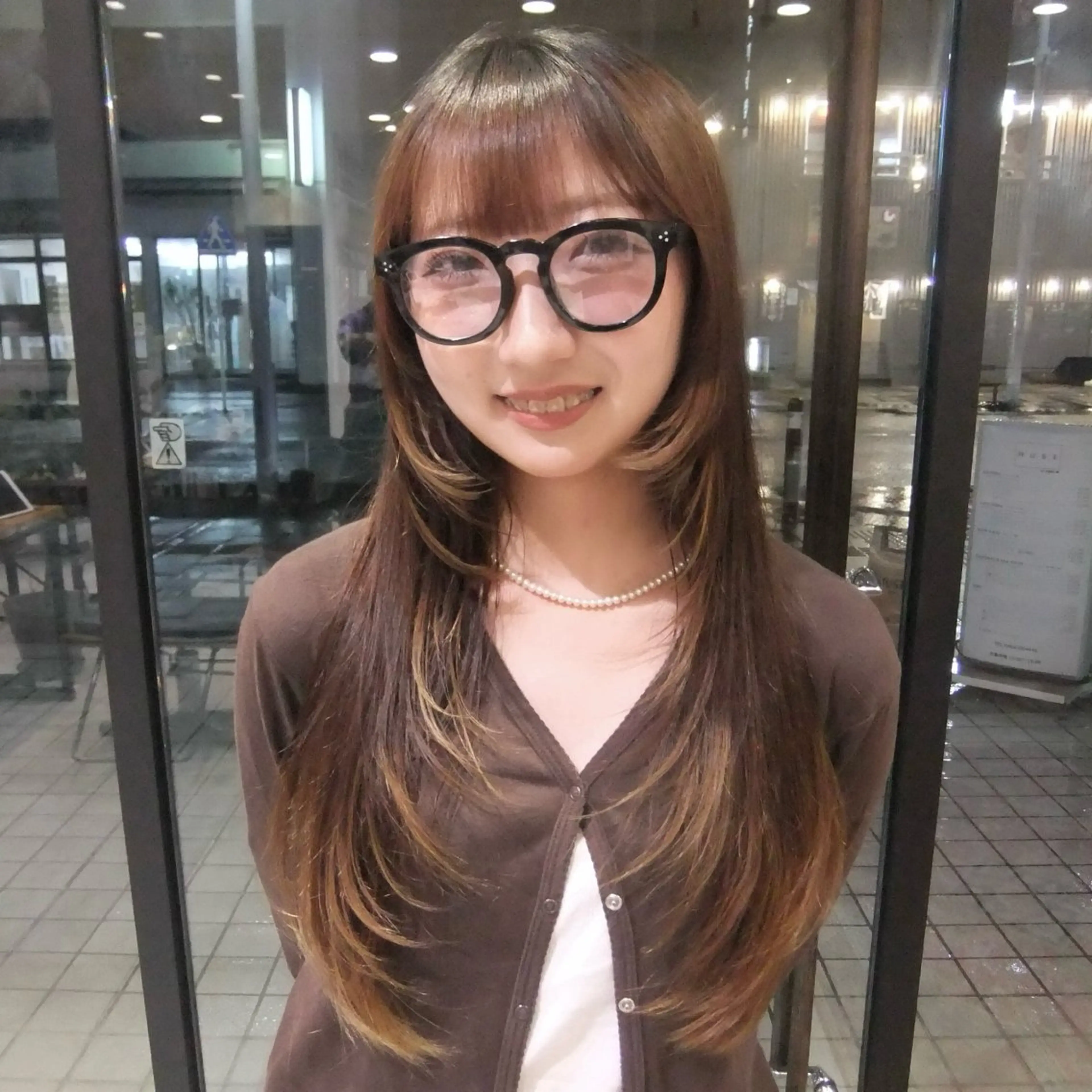 結んでもカワイイ🎀インナーカラー🩷の写真