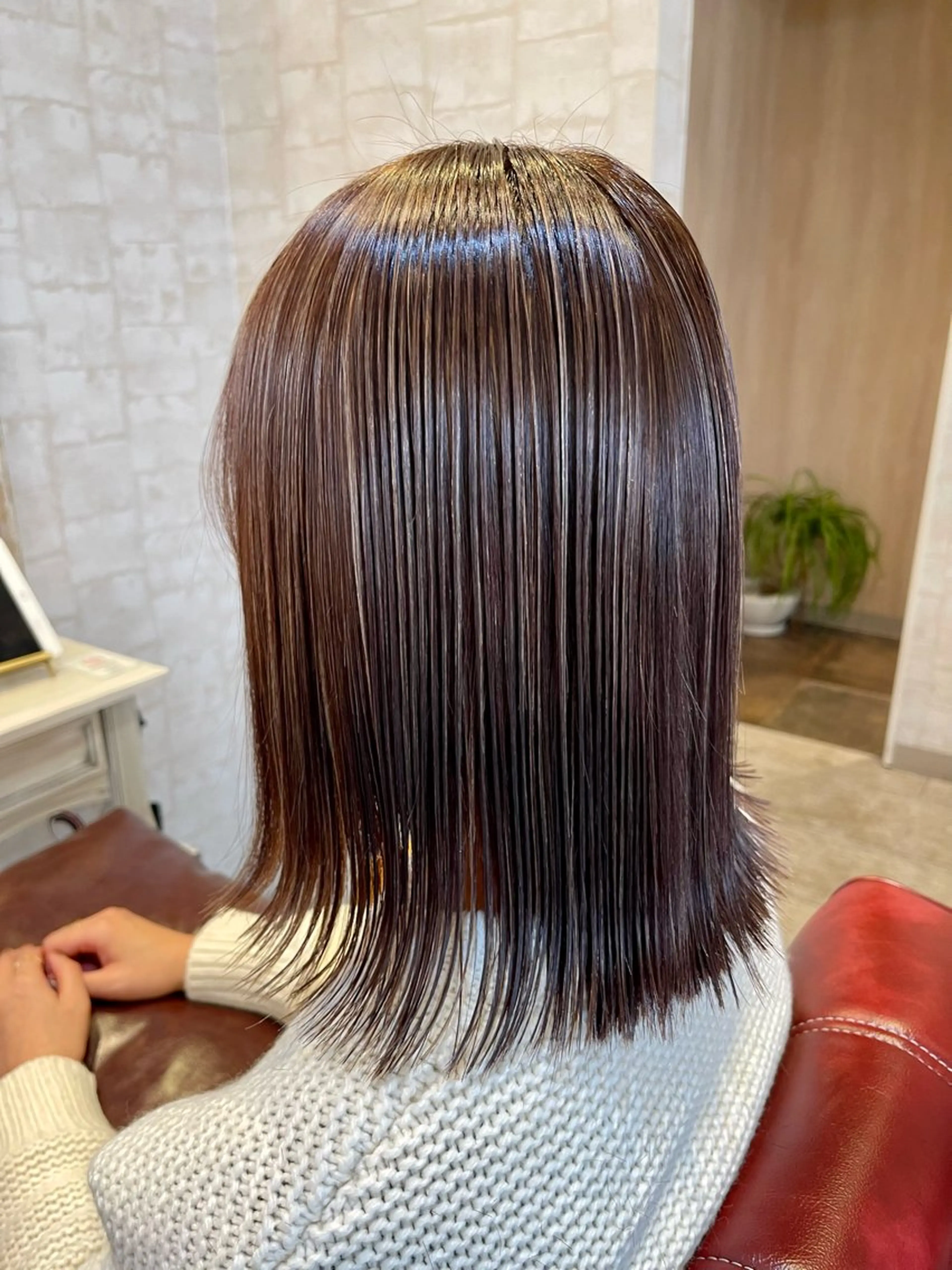 セミロング カット ヘアカラー トリートメント 🍭透明感カラー 志賀拓海🍬🌈のヘアスタイル