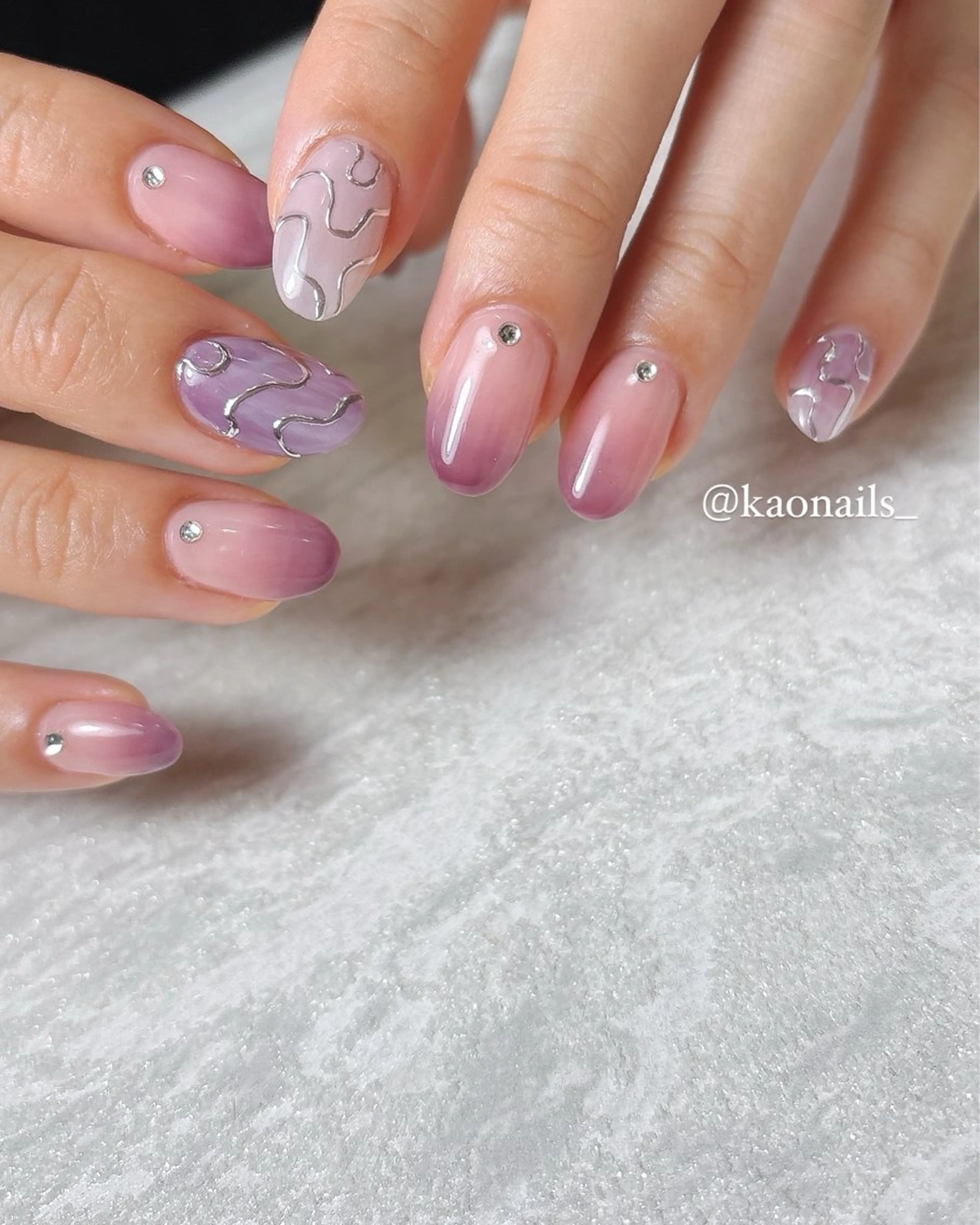 ネイル ハンドネイル Radia bykaonailsのネイルデザイン