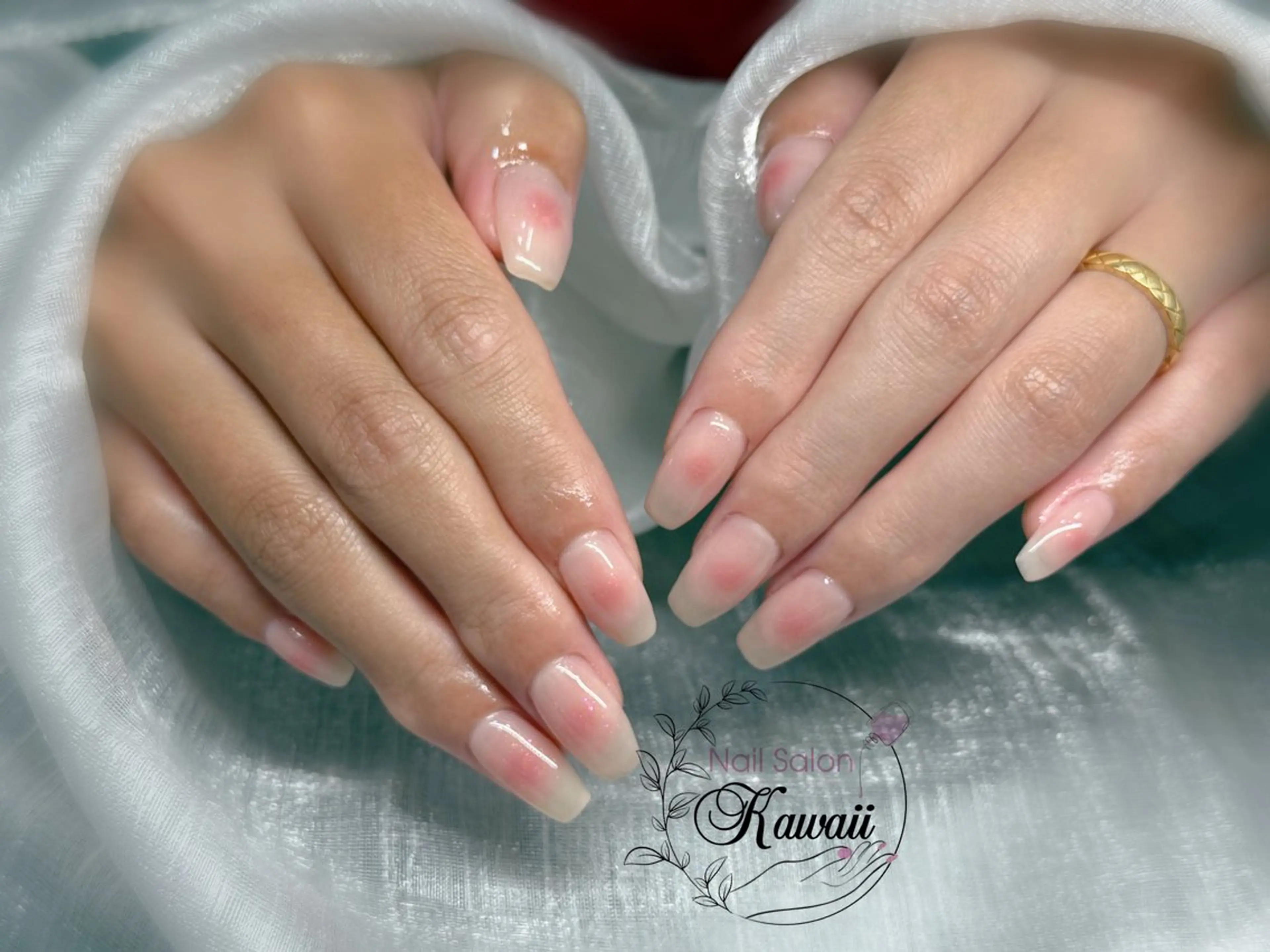 ネイル 長さ出し フットネイル フレンチネイル ジェルネイル マグネットネイル Kawaii Nail Salon所属・YURI NAIL NARITAのネイルデザイン