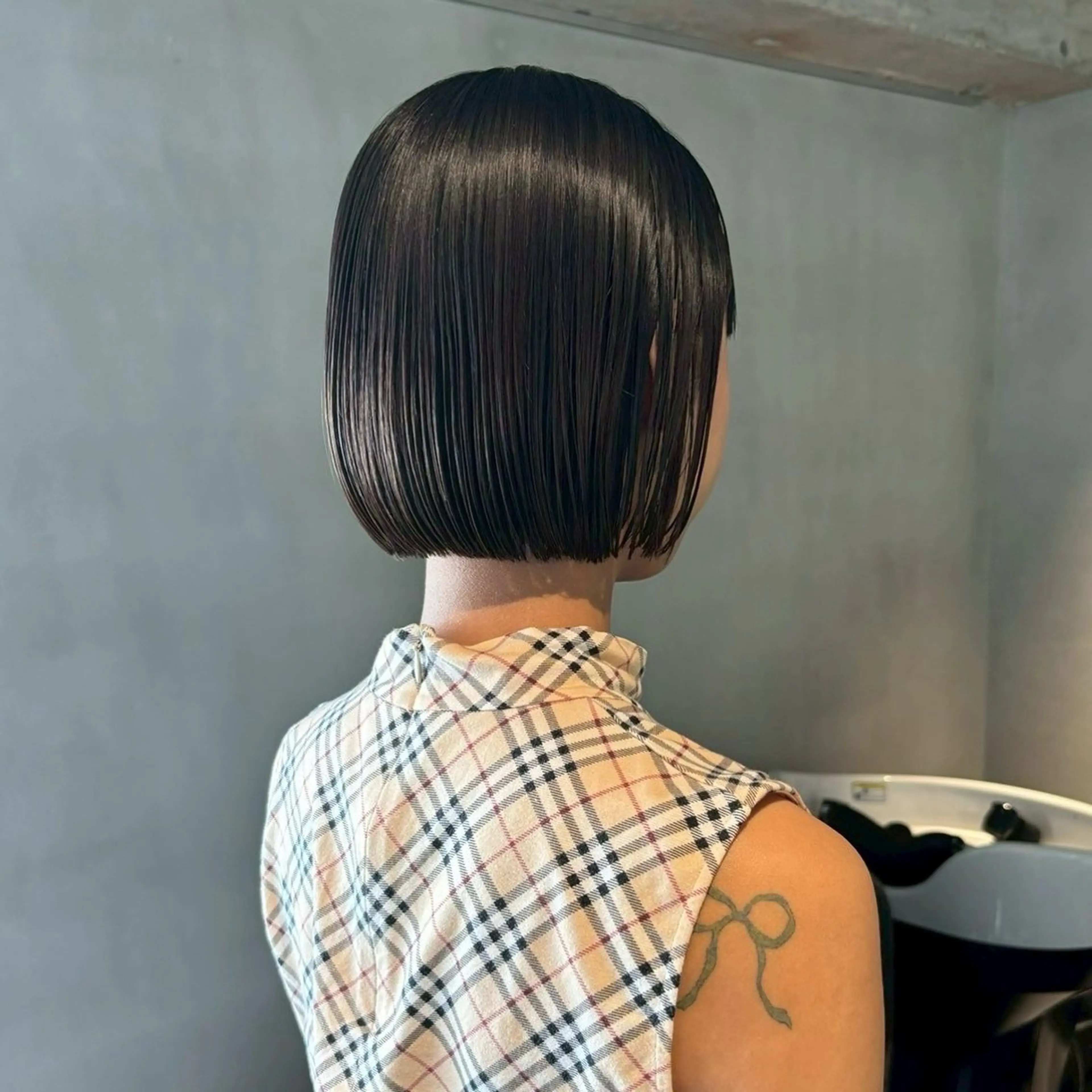 ショート カット ヘアカラー トリートメント 銀座/艶カラー/ ボブ/本田 聖のヘアスタイル