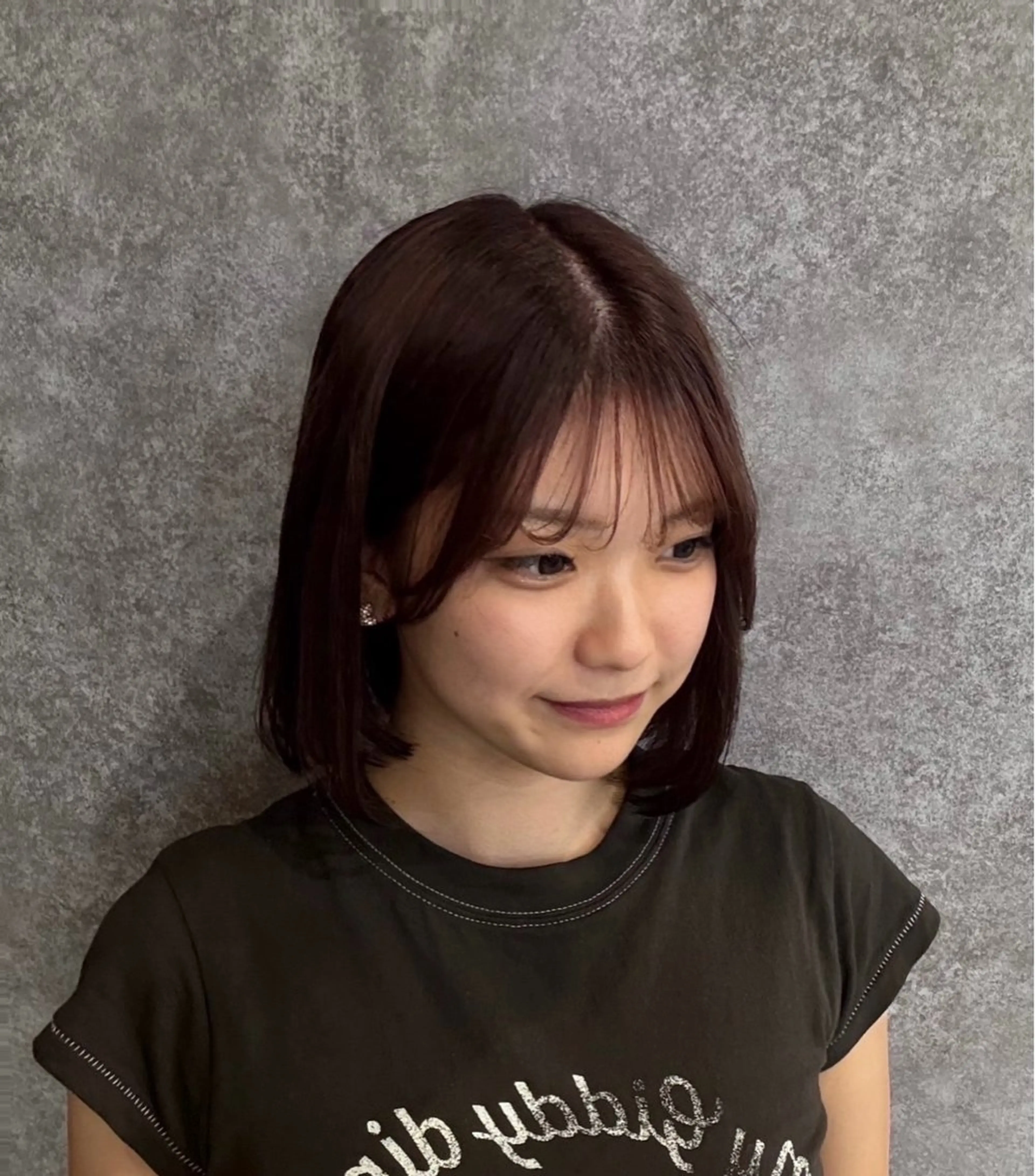 カラー ブリーチ ブラウンカラー ヘアカラー 吉田 恋々音のヘアスタイル