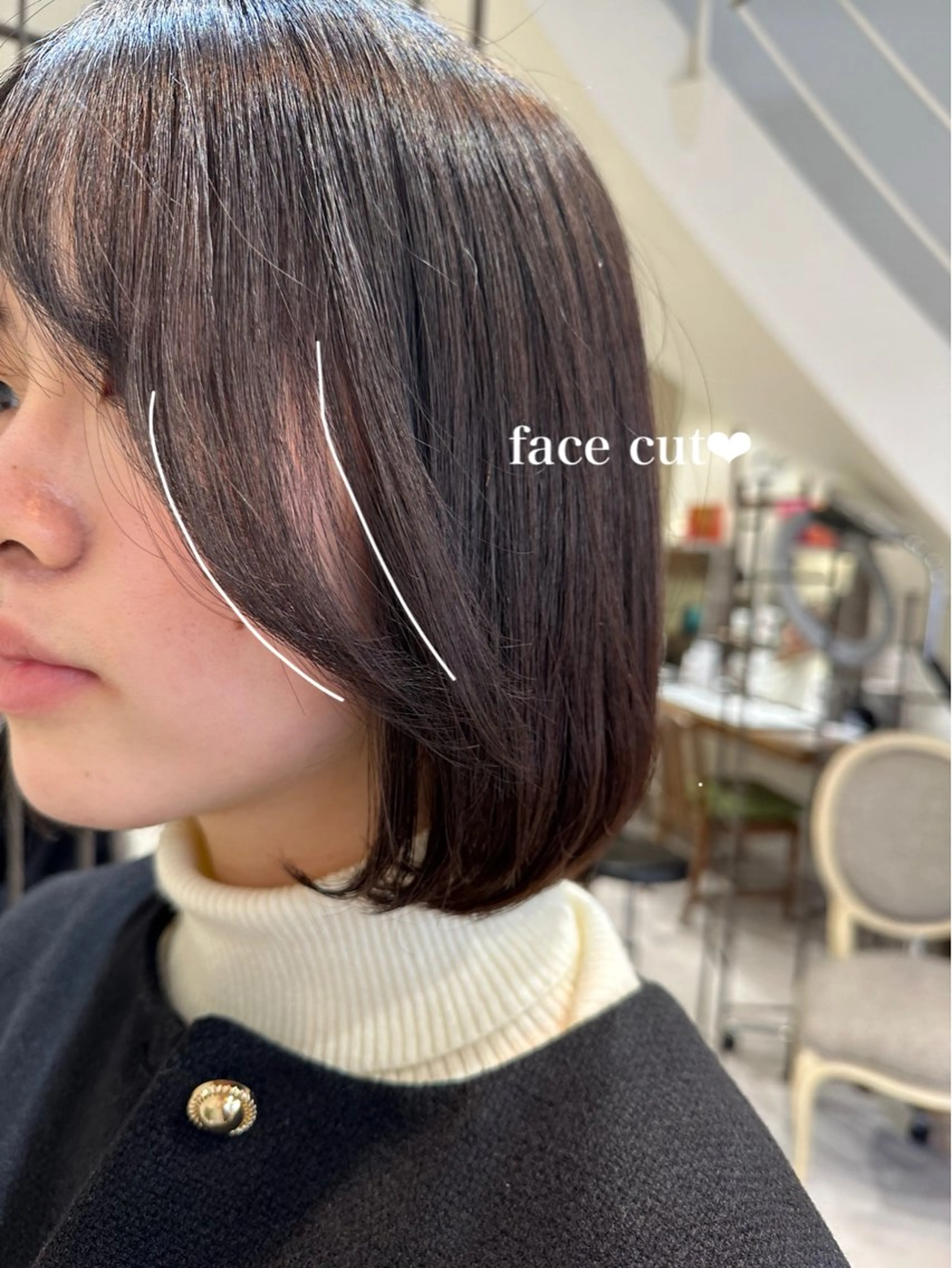 【梅雨にオススメ】カット+前髪ストレート+イルミナカラー+marbbの写真