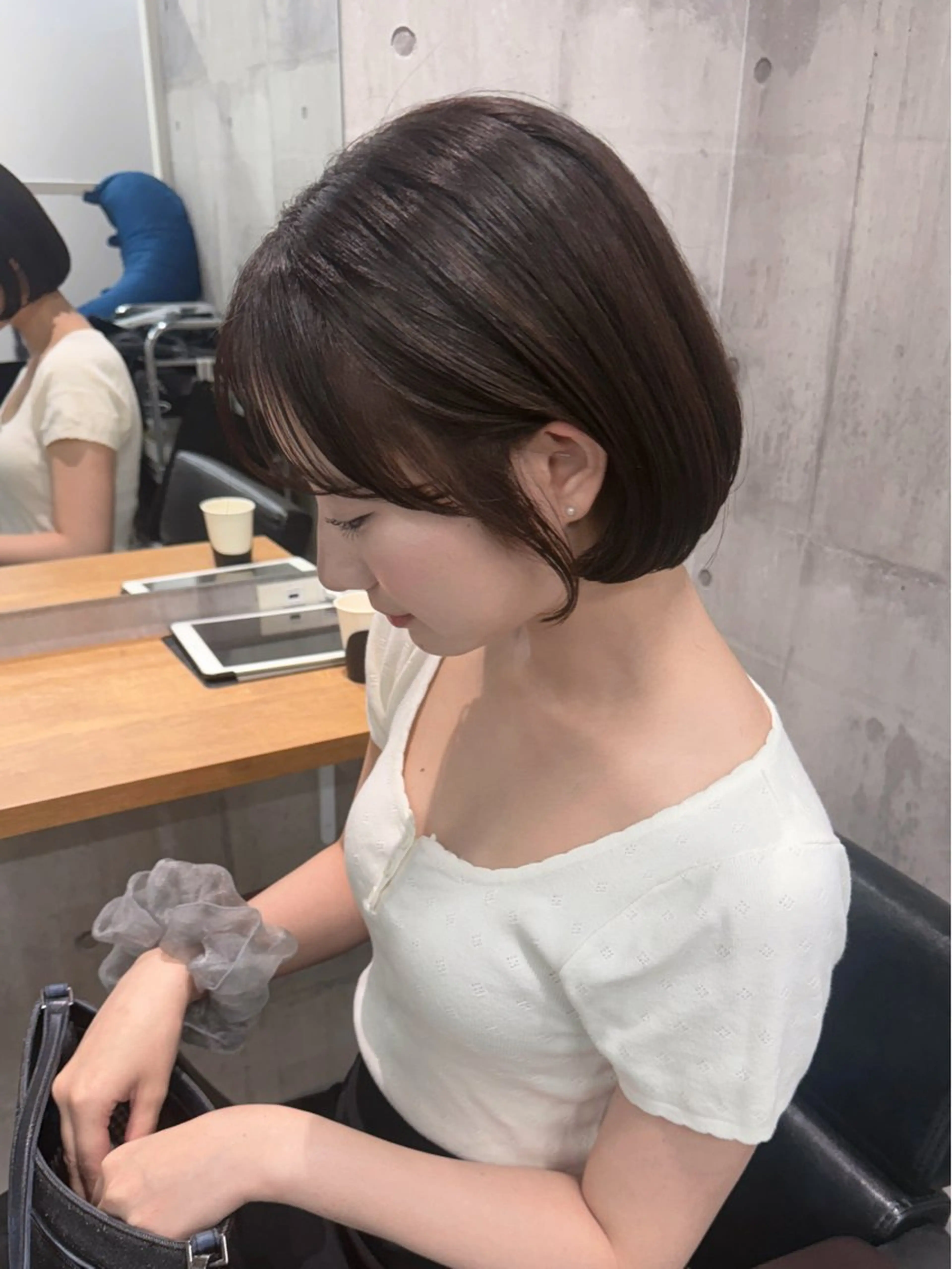 ショート カット ヘアカラー トリートメント ayano /レイヤー/艶カラーのヘアスタイル