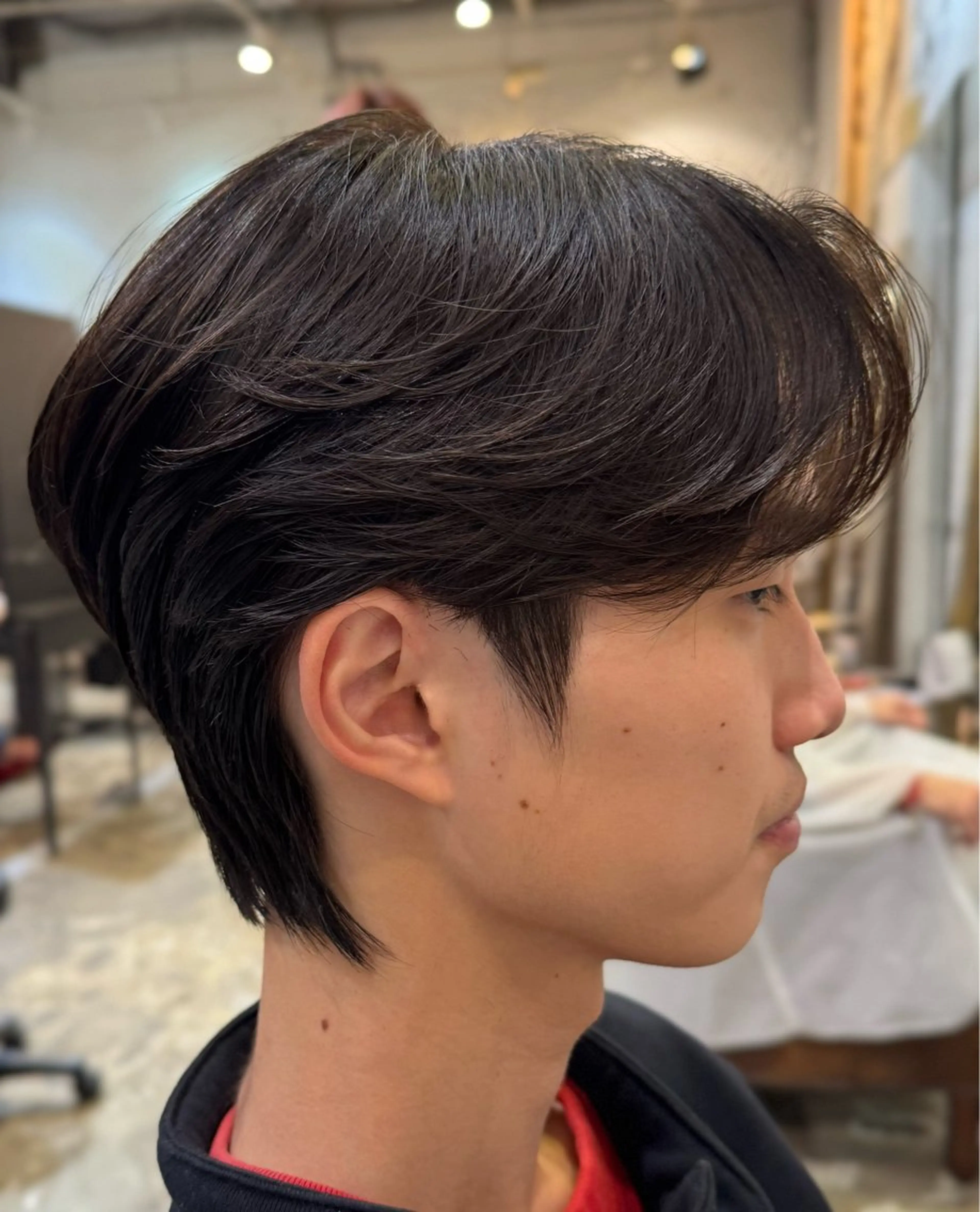 ショート パーマ メンズ カルマパーマ メンズパーマ カット パーマ トリートメント ダウンパーマ/韓国 ヘア/ブリーチ/桑本のヘアスタイル