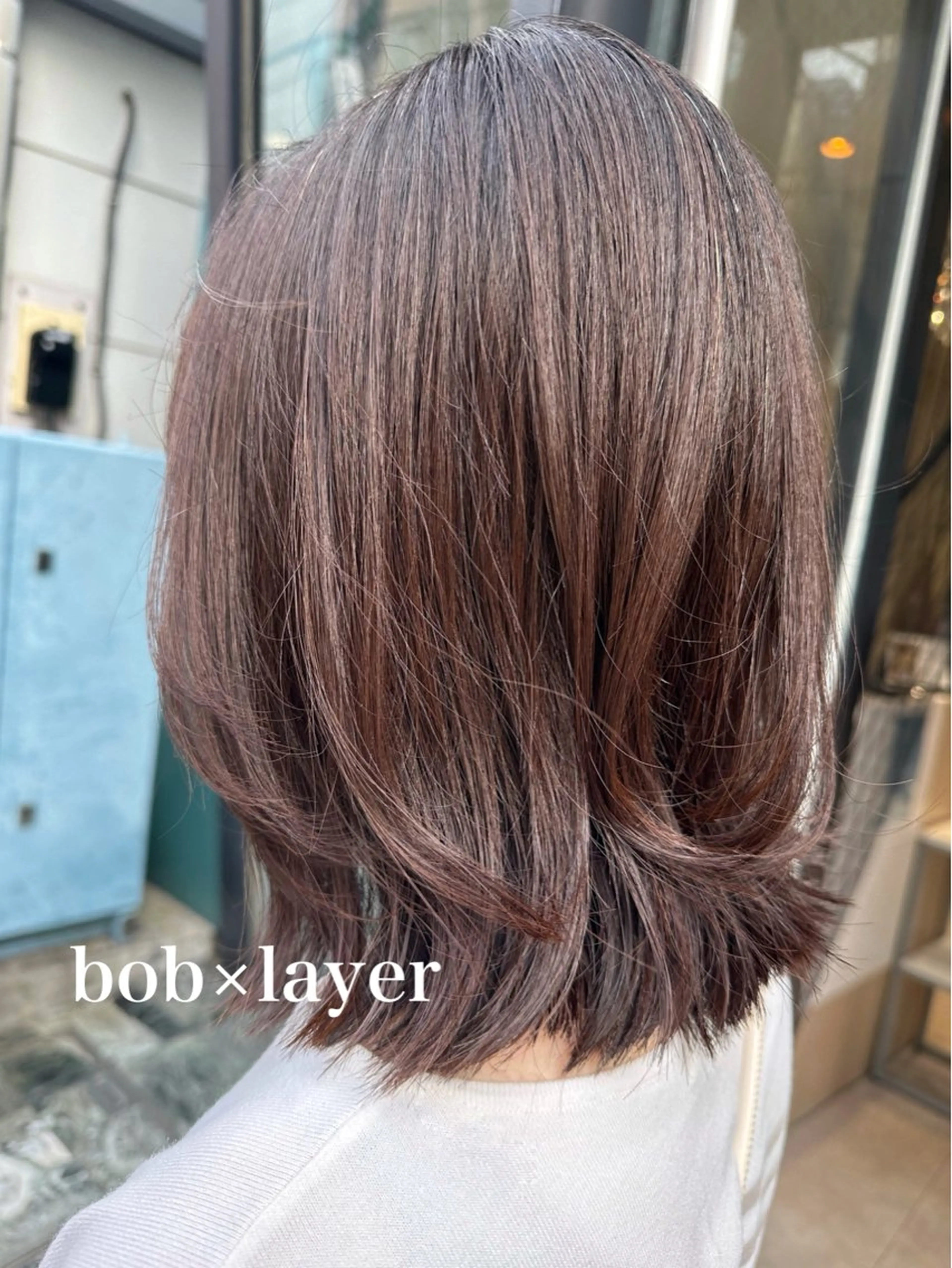 ミディアム カット ヘアカラー トリートメント 髪質改善/美髪/渡辺 りんのヘアスタイル