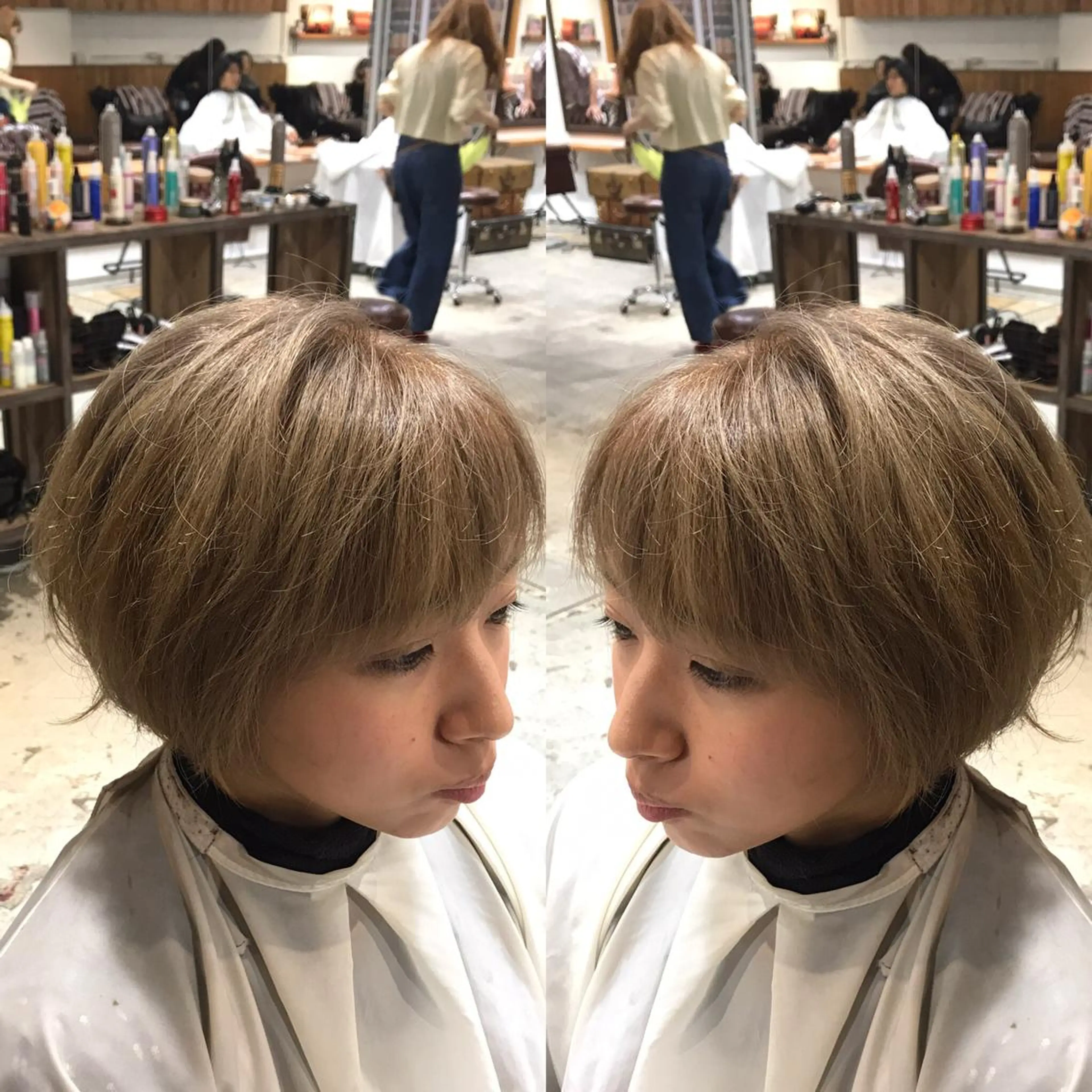 ショート カラー パーマ ヘアアレンジ メンズ キッズ 子どものヘアアレンジ メンズハイライト メンズハイトーン グラデーションカラー ハイライトカラー Forest. -髪質改善-のヘアスタイル