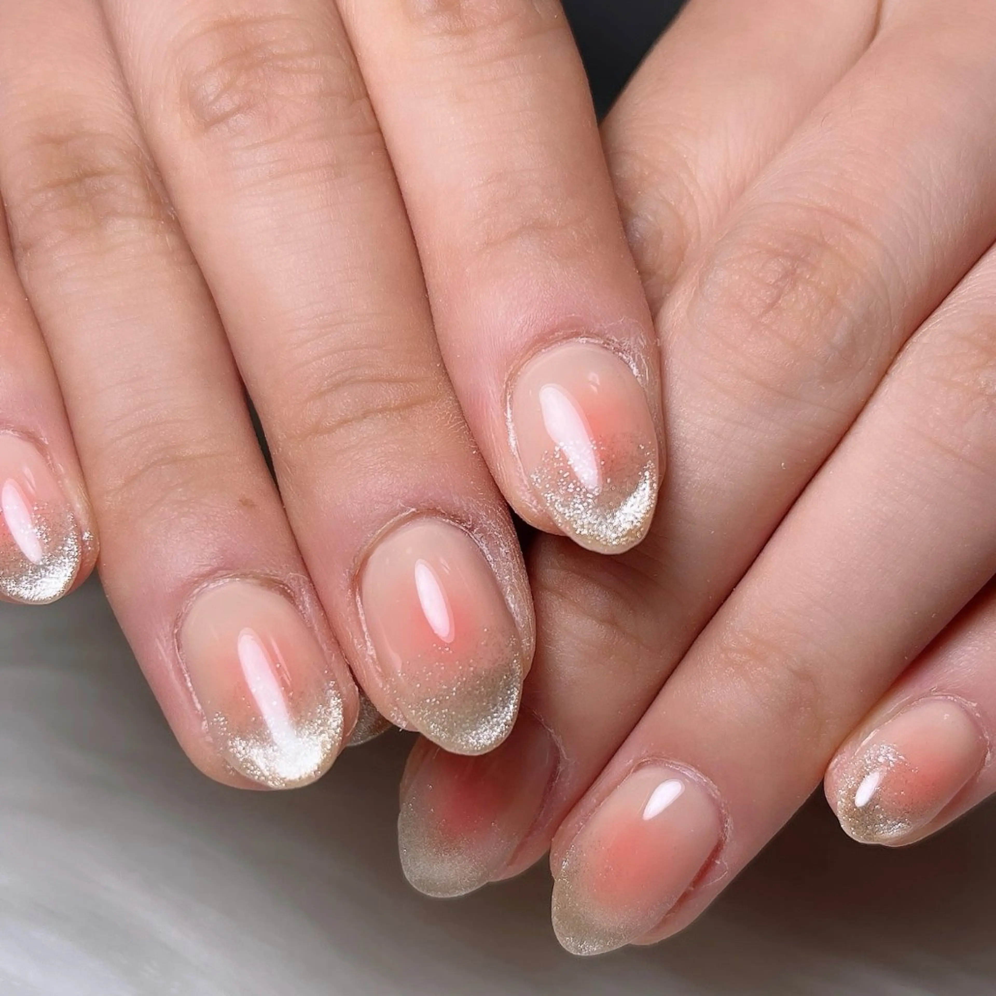 ネイル 韓国ネイル ラメ(グリッター) 持ち込み ハンドネイル 🐕‍🦺Yappy 💗A-tanのネイルデザイン