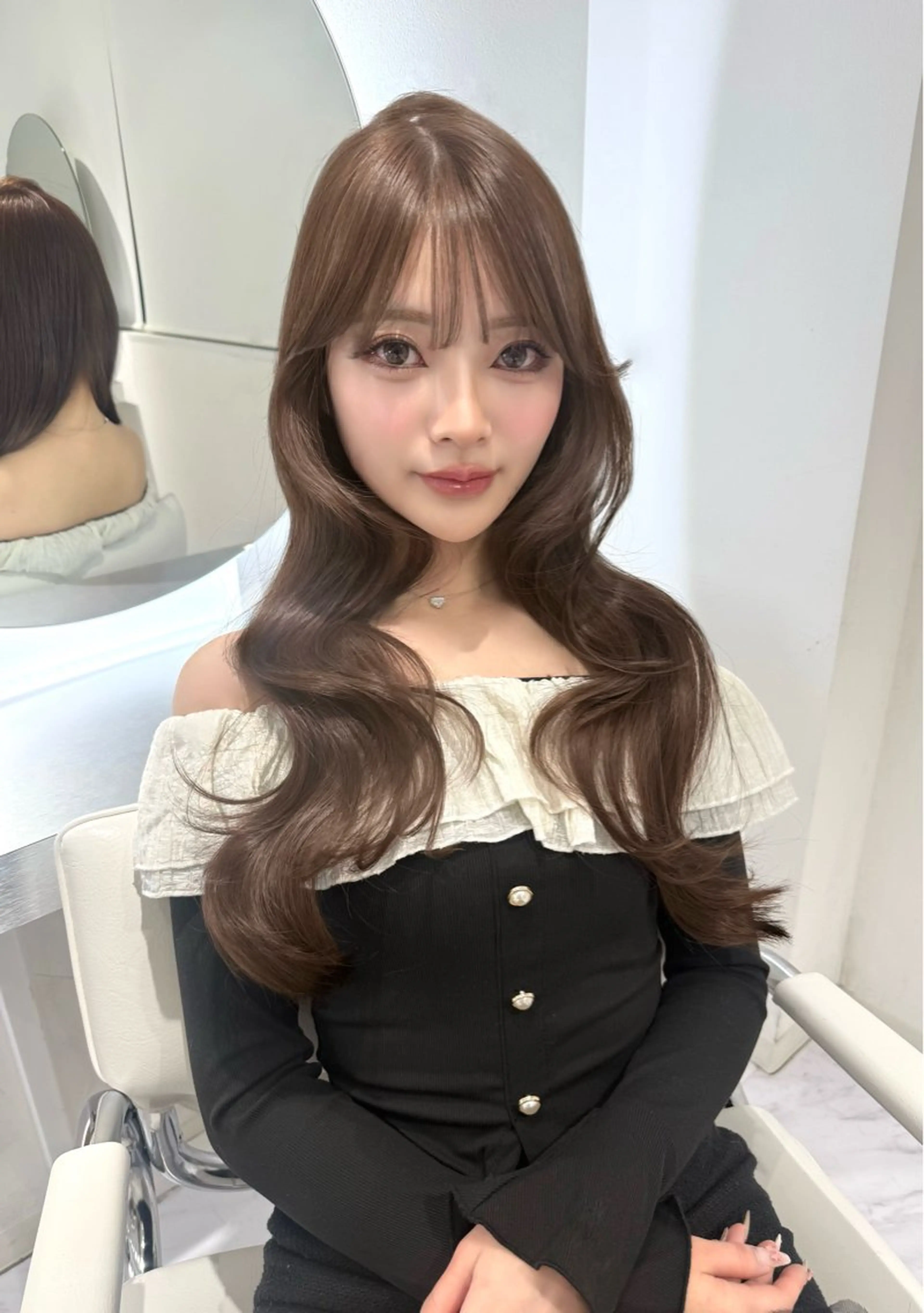 ロング カラー ベージュカラー 透明感カラー ヘーゼル レイヤーカット トリートメント レイヤーカット🫧 🎀Tomoka🎀のヘアスタイル