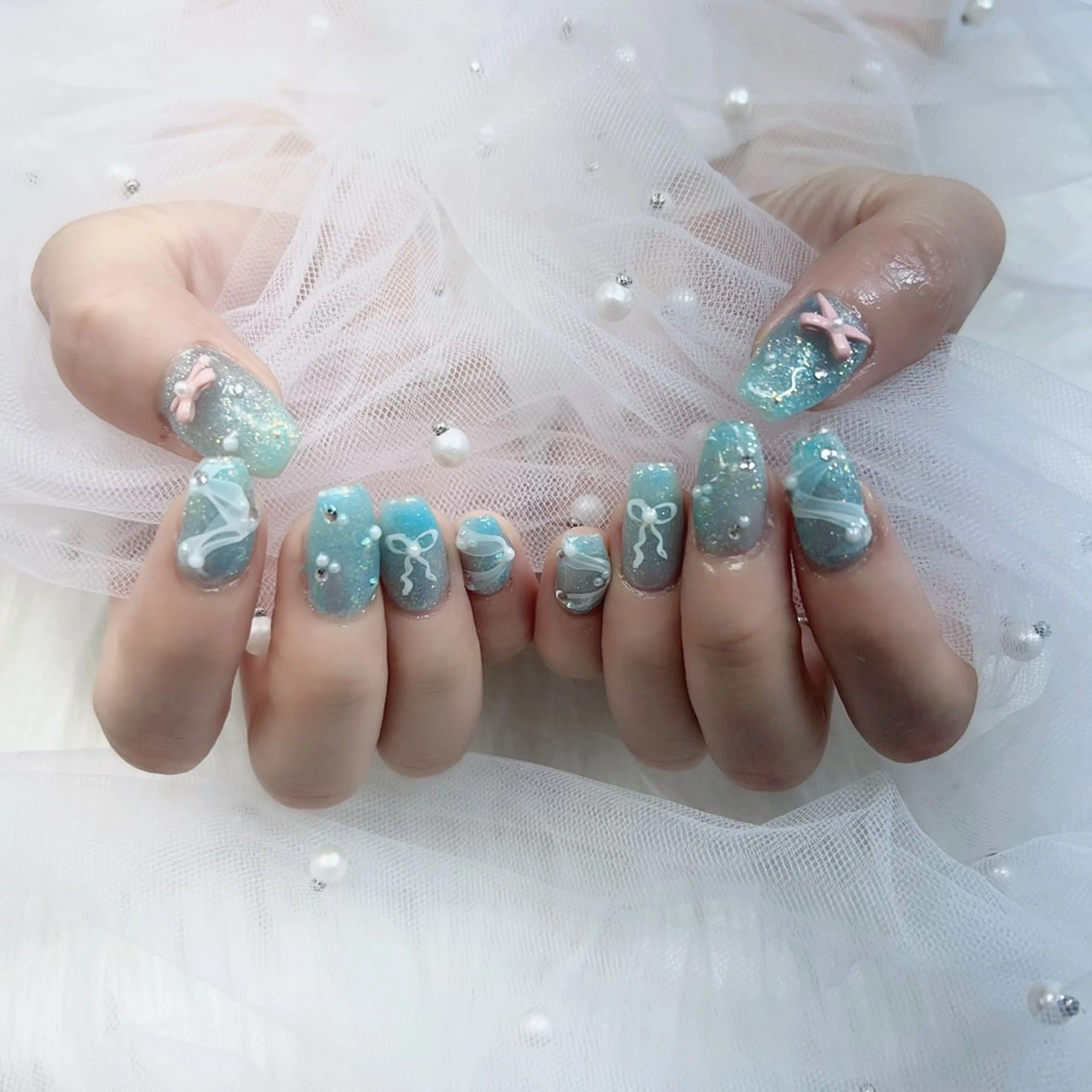 ネイル パーツ全部¥110 サロンミミのネイルデザイン