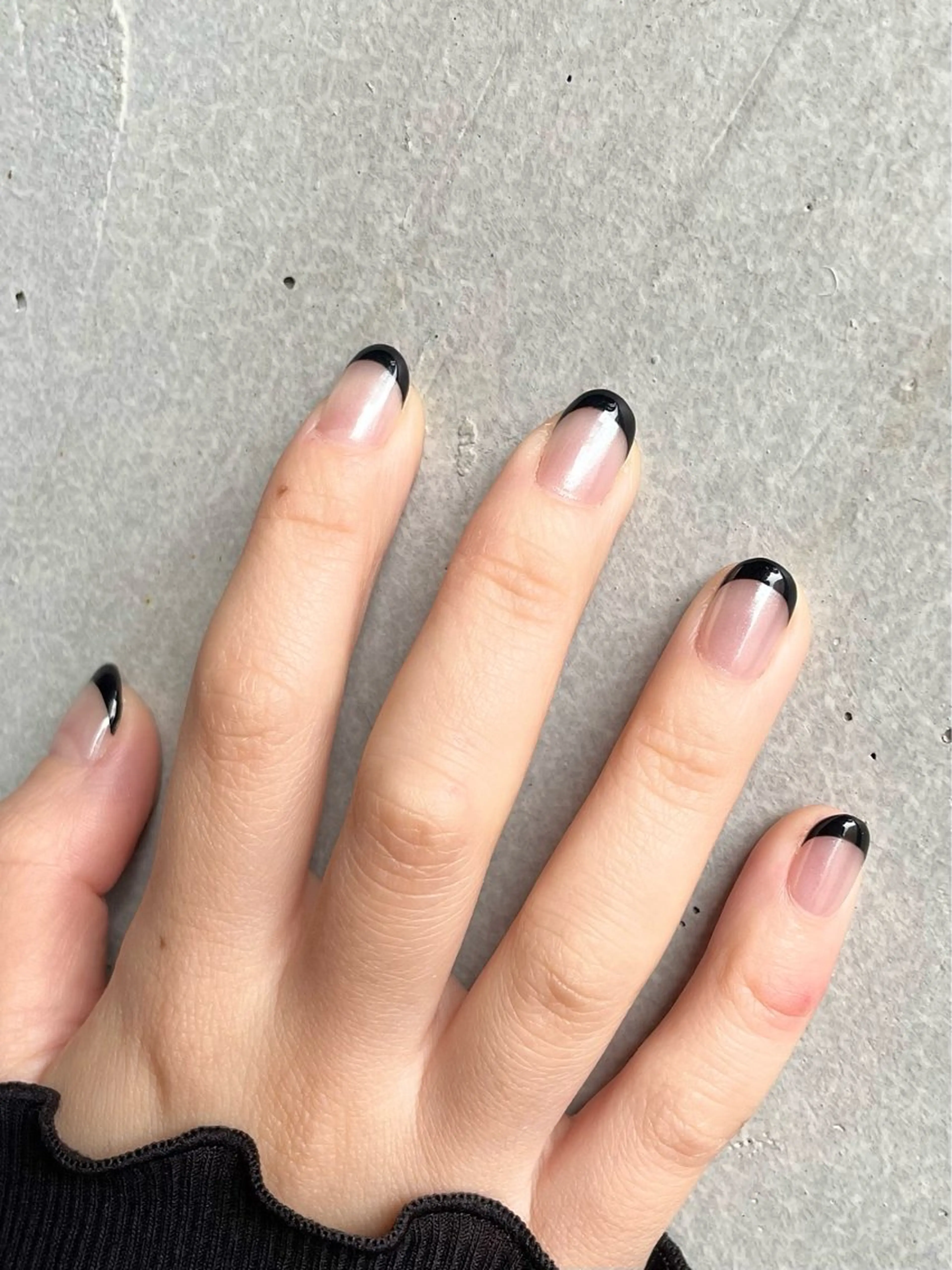 ネイル オーロラネイル フレンチネイル 氷ネイル・うるうるネイル キラキラネイル amity personal nail salon所属・nailsalon amity🌿池田のネイルデザイン