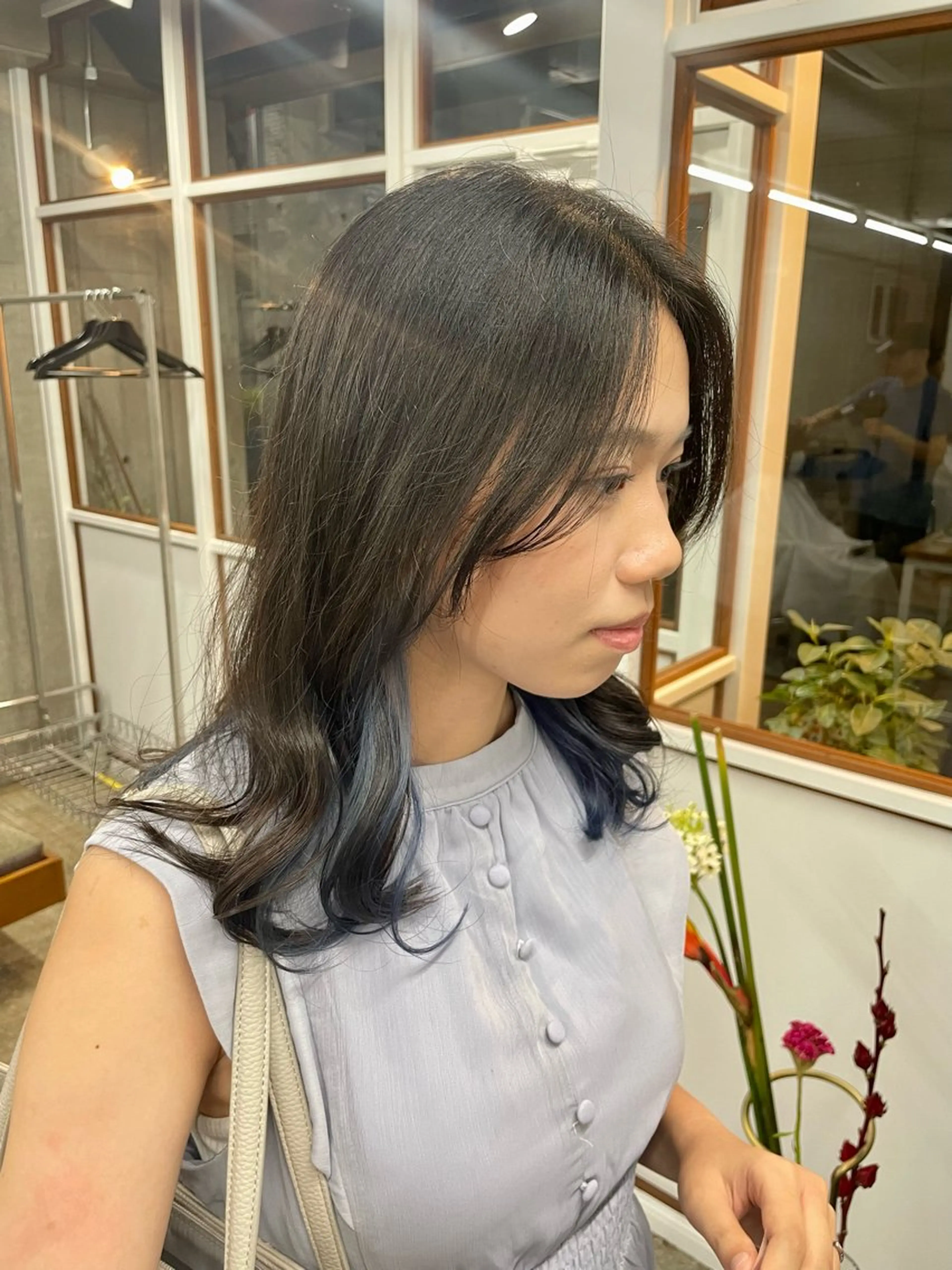 セミロング カラー ヘアカラー ボブ/透明感カラー EMIRIのヘアスタイル