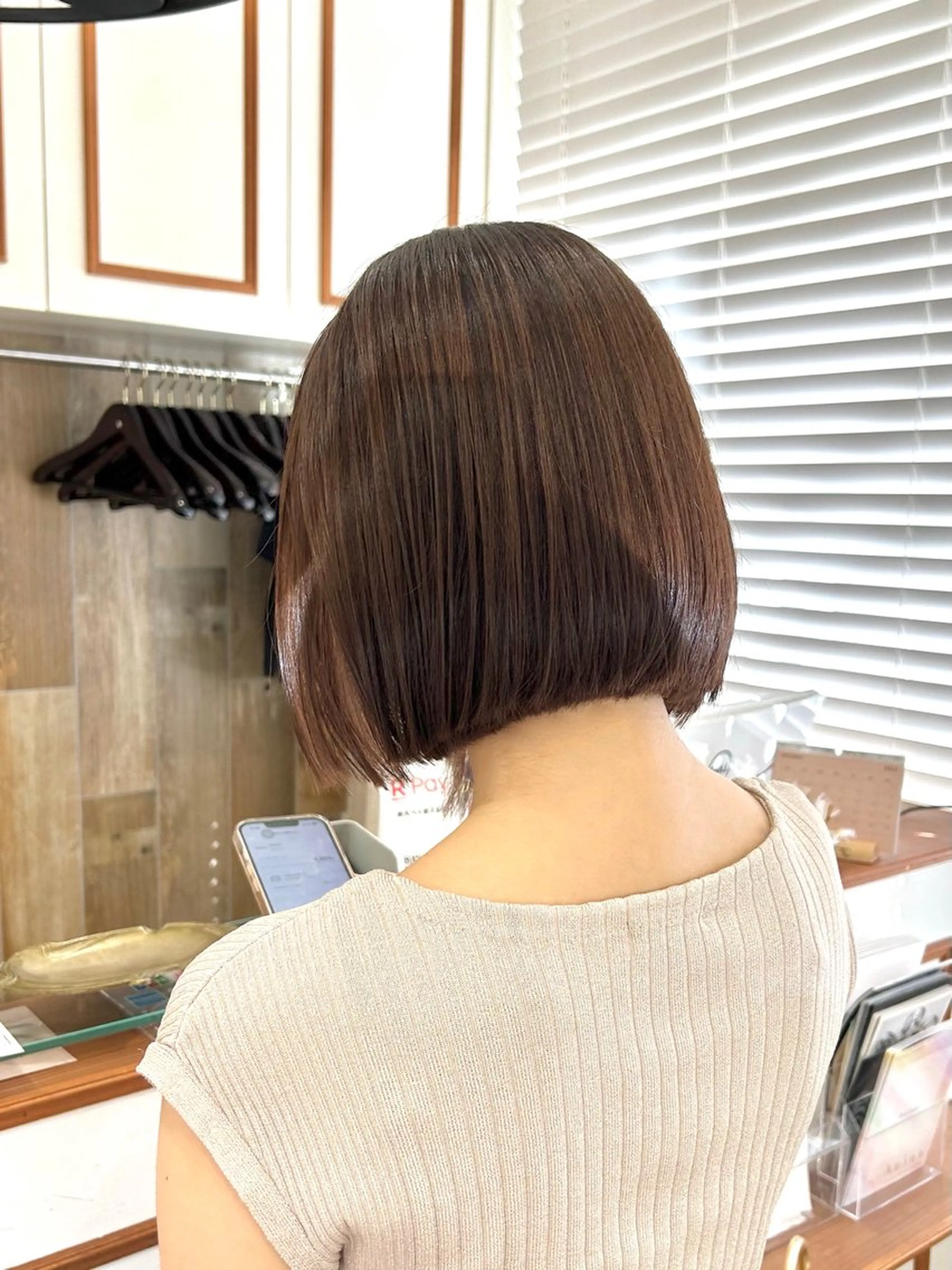 ショート カット トリートメント ぱつっとボブ/ 小野あかねのヘアスタイル