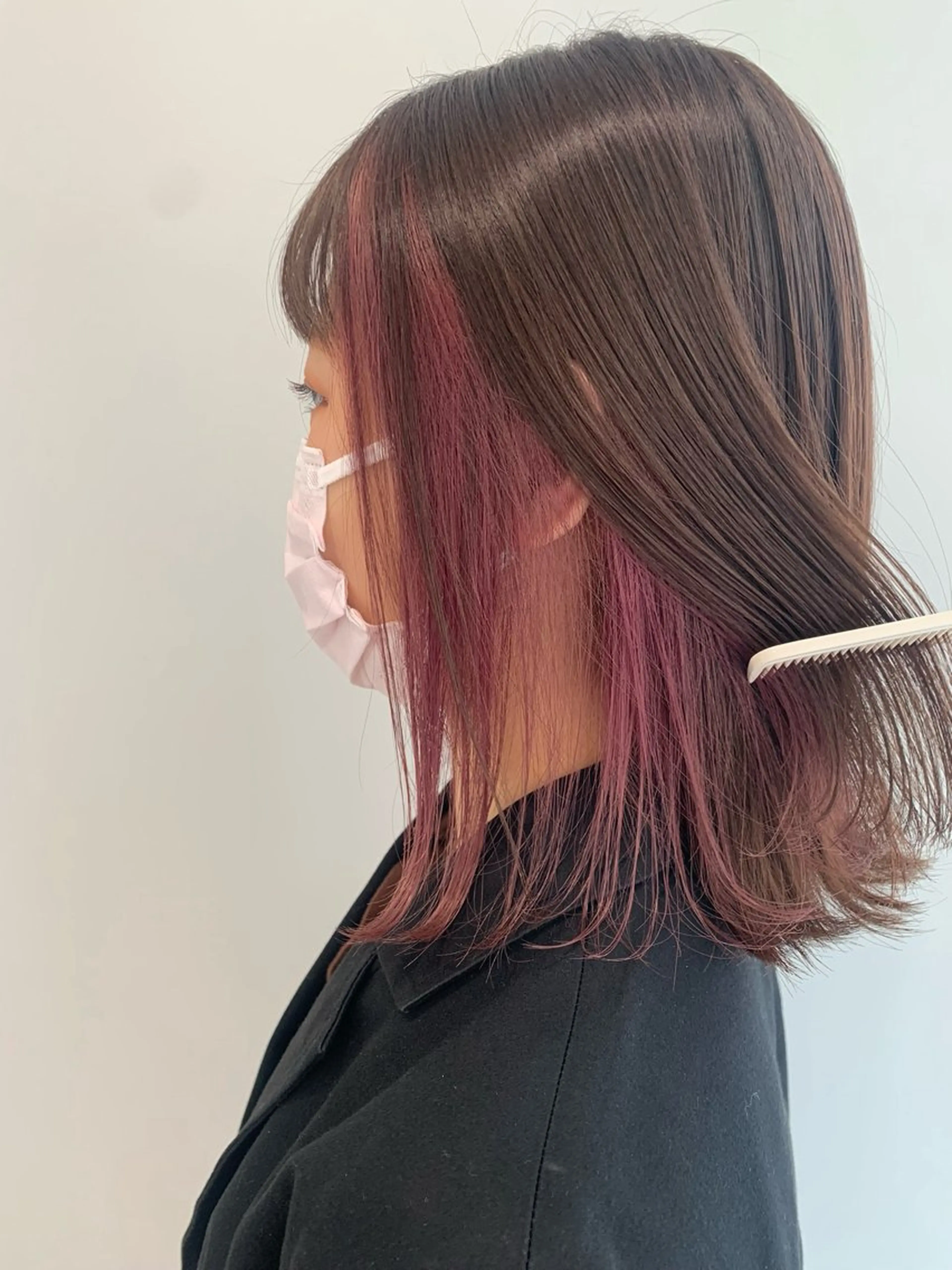 ミディアム カラー カット ヘアカラー トリートメント 松浦ゆずき 韓国/ 診断/ダウンパーマのヘアスタイル