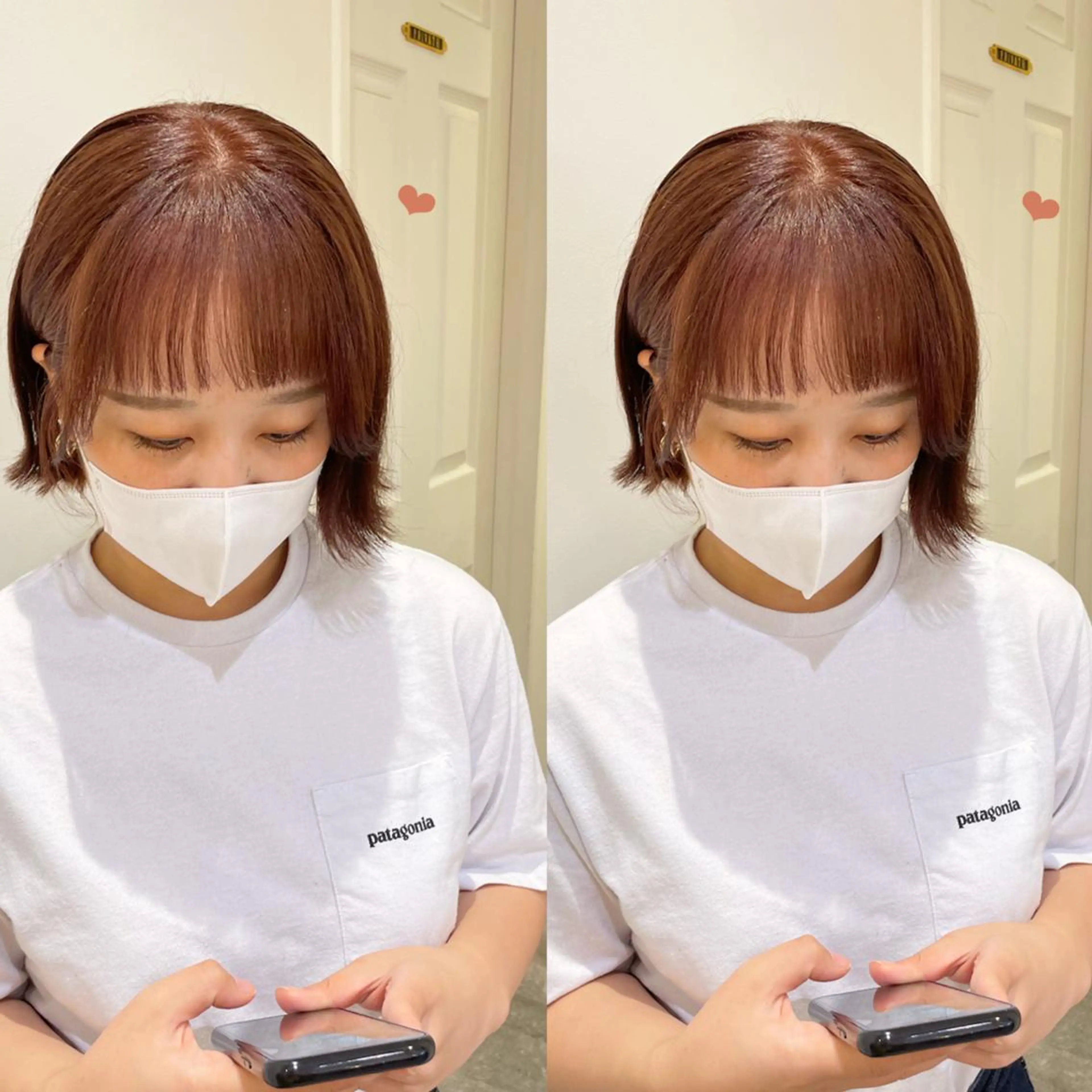 ミディアム カラー ベージュカラー ピンクカラー ピンクベージュ エクステ/ハイトーン 🐏☁️miminaのヘアスタイル