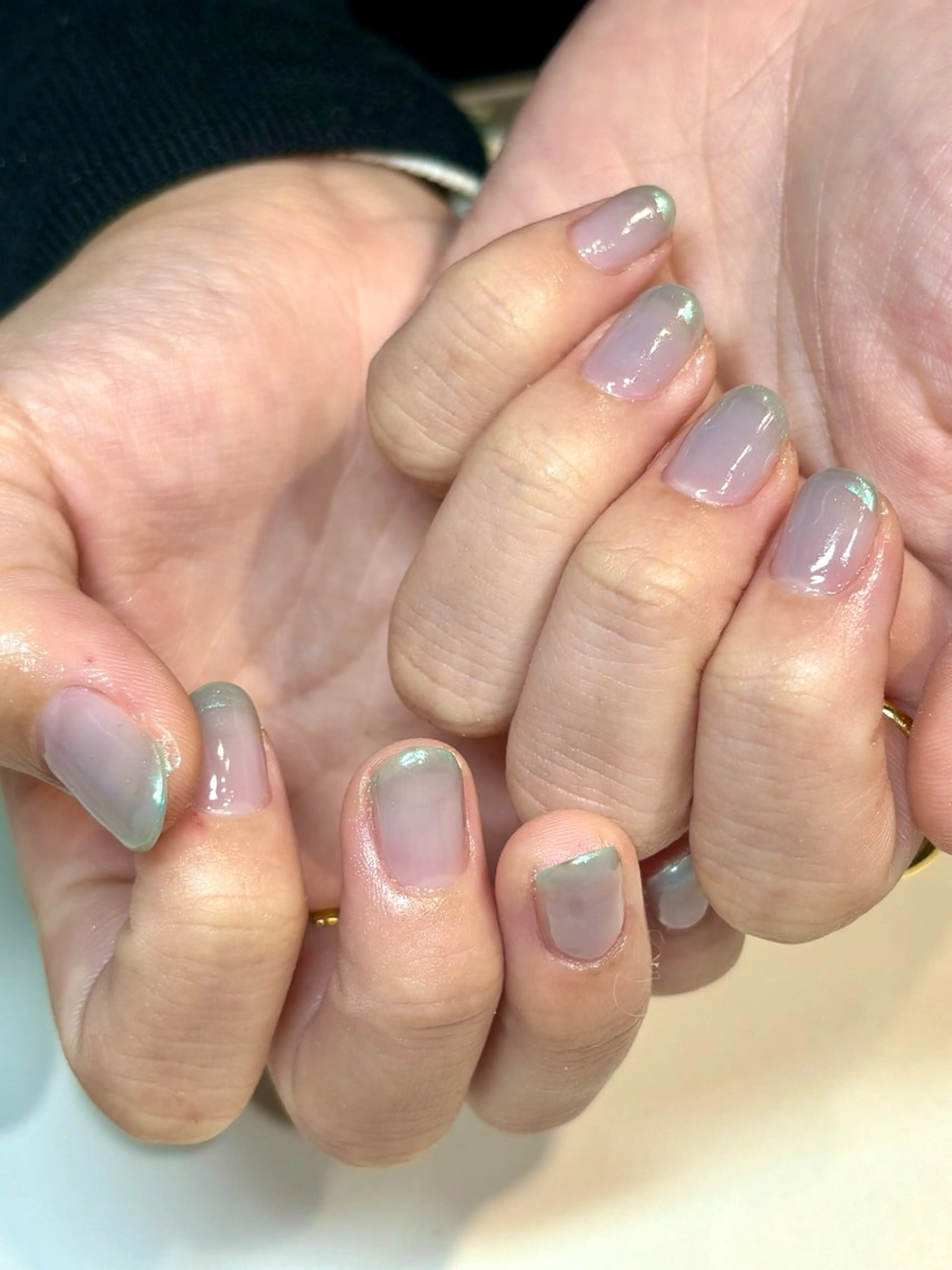 ネイル フットネイル フレンチネイル ジェルネイル グラデーション マグネットネイル ハンドネイル ヘアー.ネイル二刀流 misa🫧のヘアスタイル