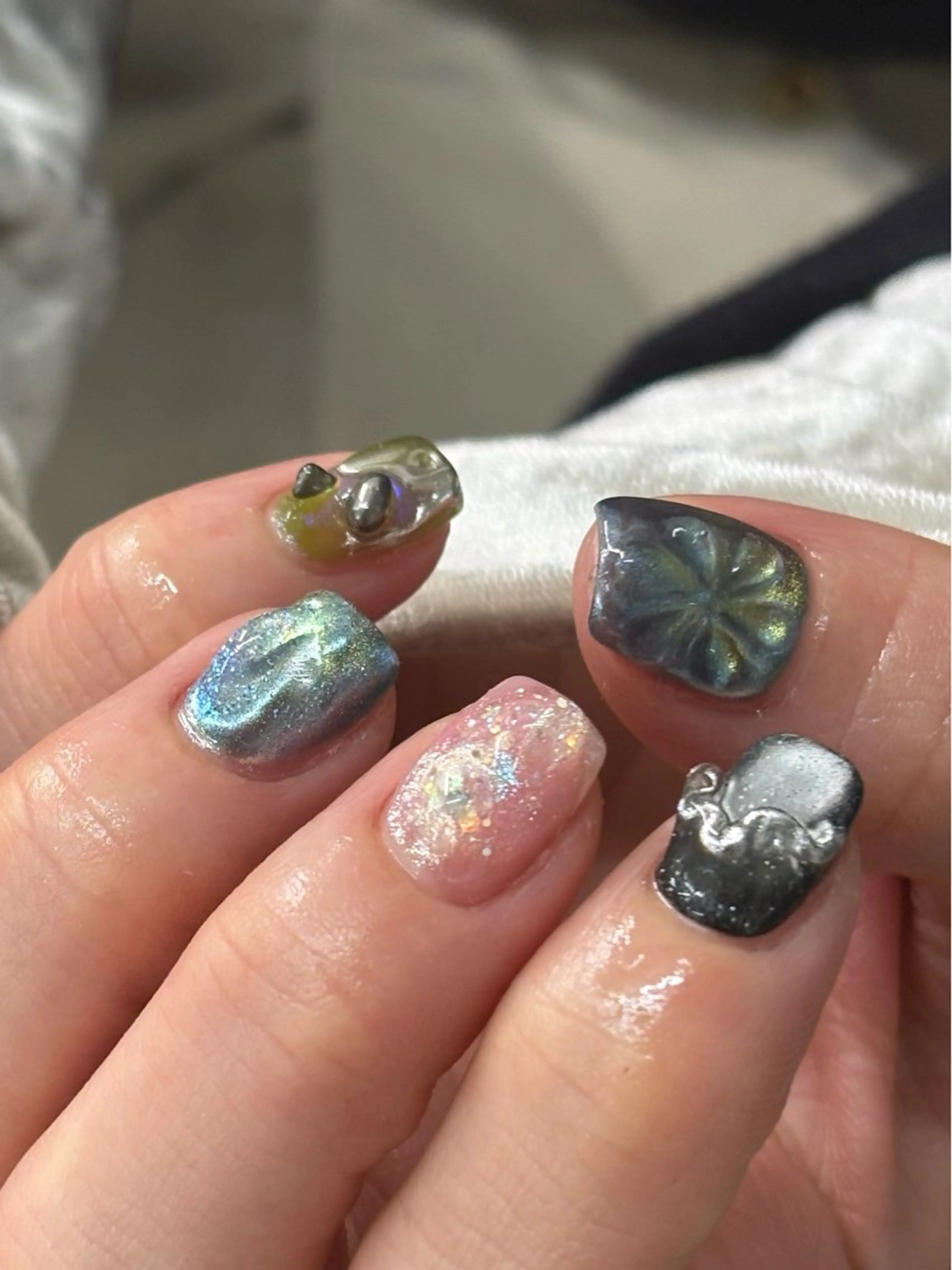 ネイル 持ち込み filonnail yui_ニュアンスのネイルデザイン