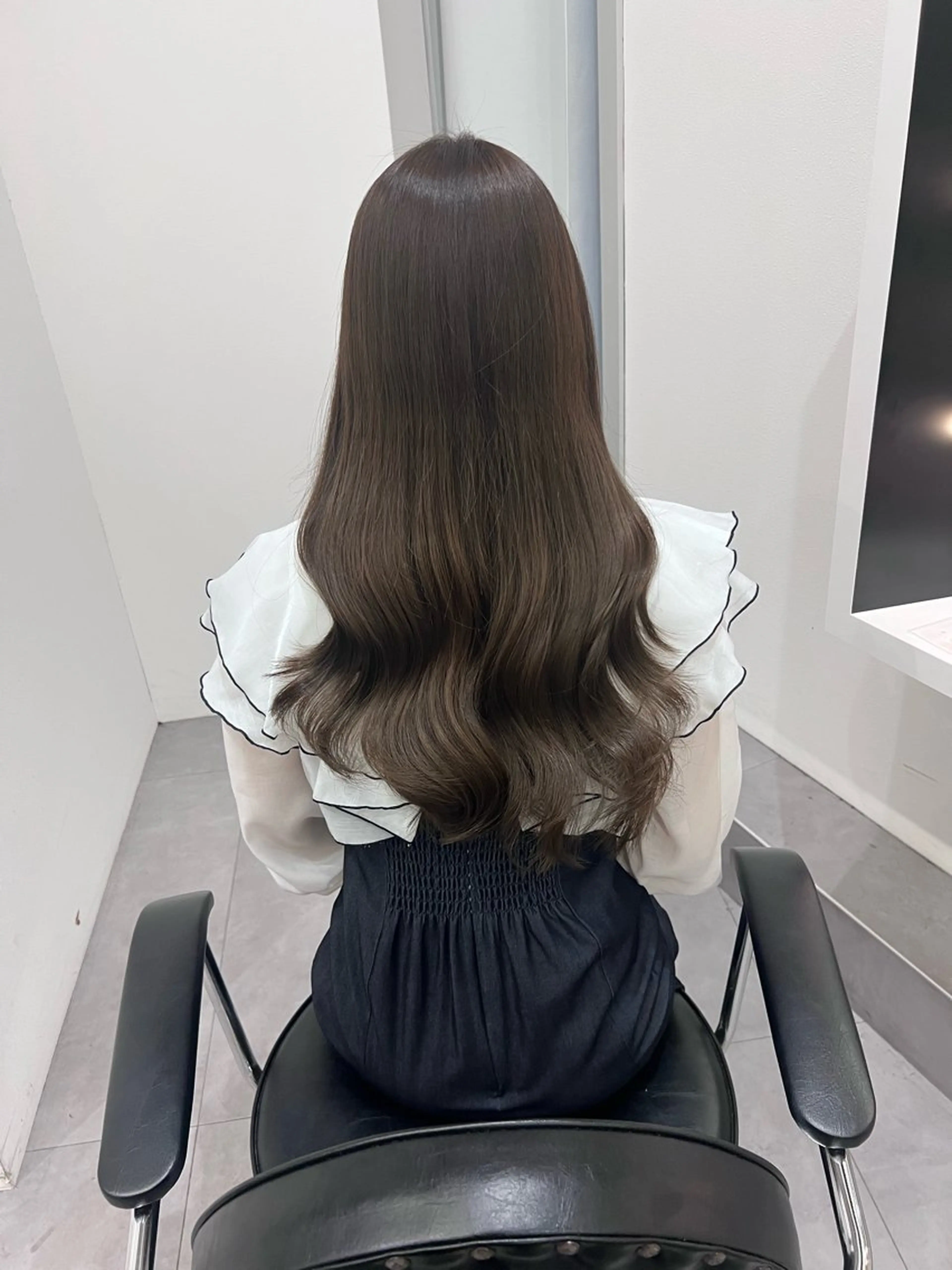 ロング カット ヘアカラー トリートメント しゅういち/赤み消し カラー特化のヘアスタイル