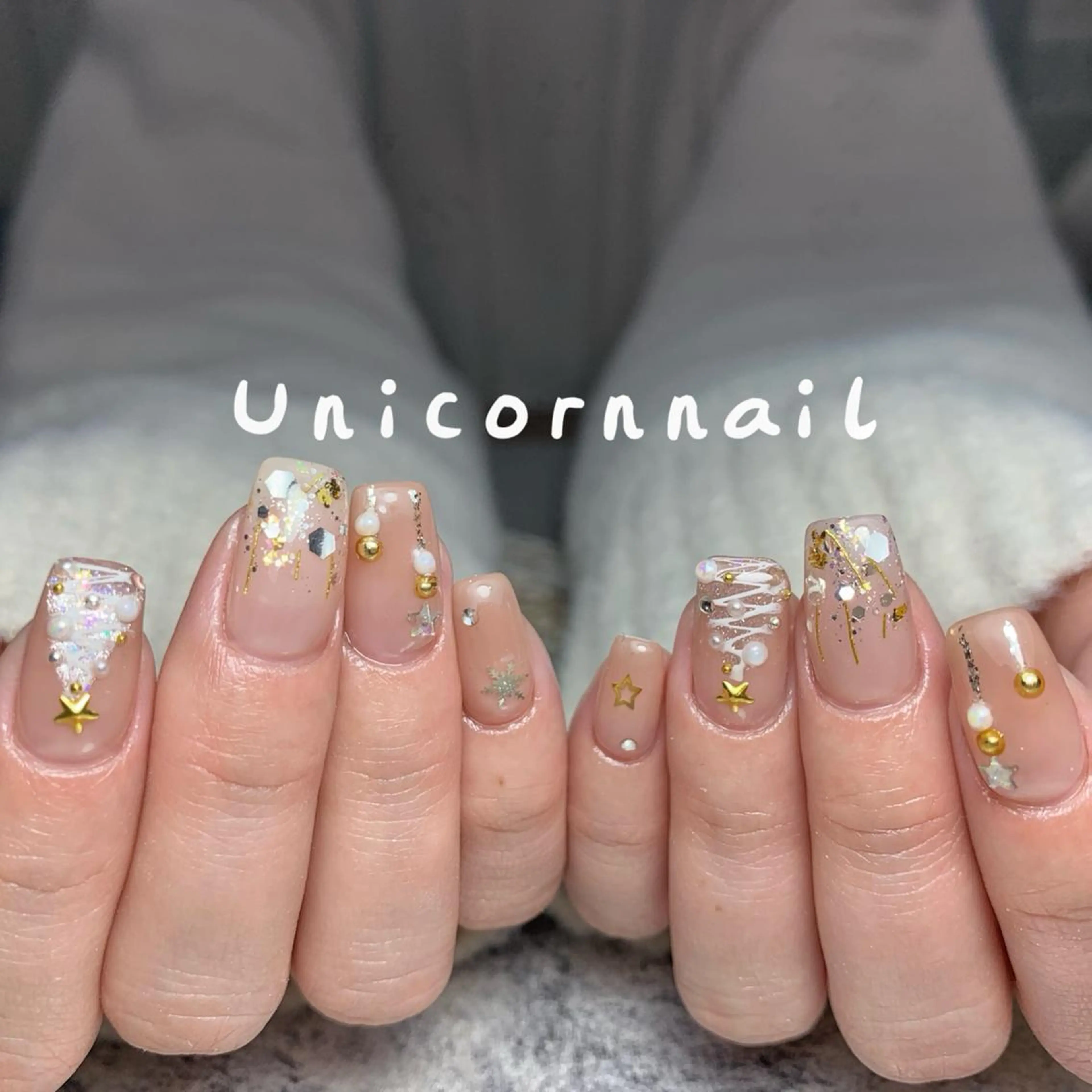 ネイル 冬ネイル クリスマス UnicornNail所属・Unicorn Nail 矢場町店のネイルデザイン