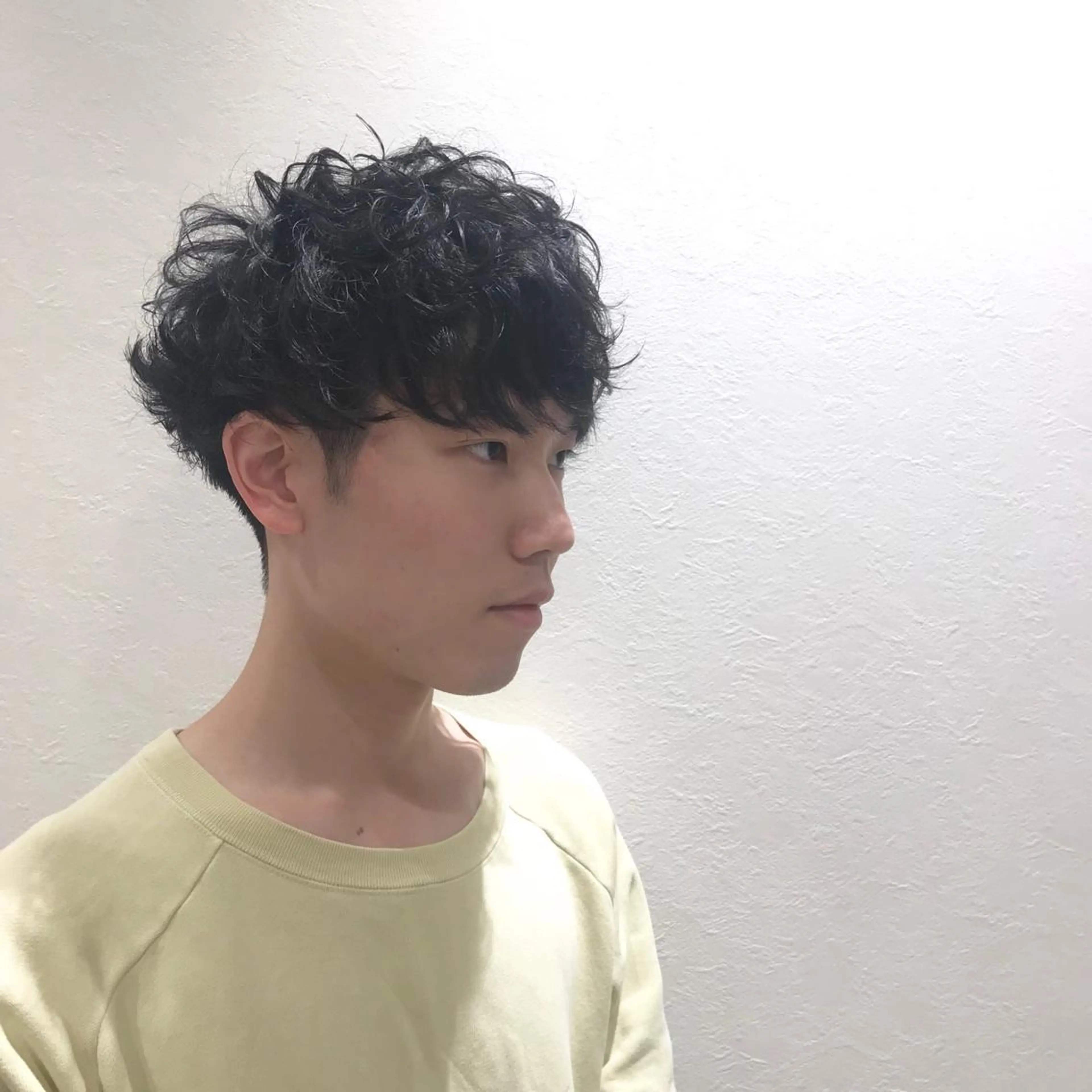 ショート パーマ メンズ メンズパーマ ニュアンスパーマ カット Vir by browのヘアスタイル