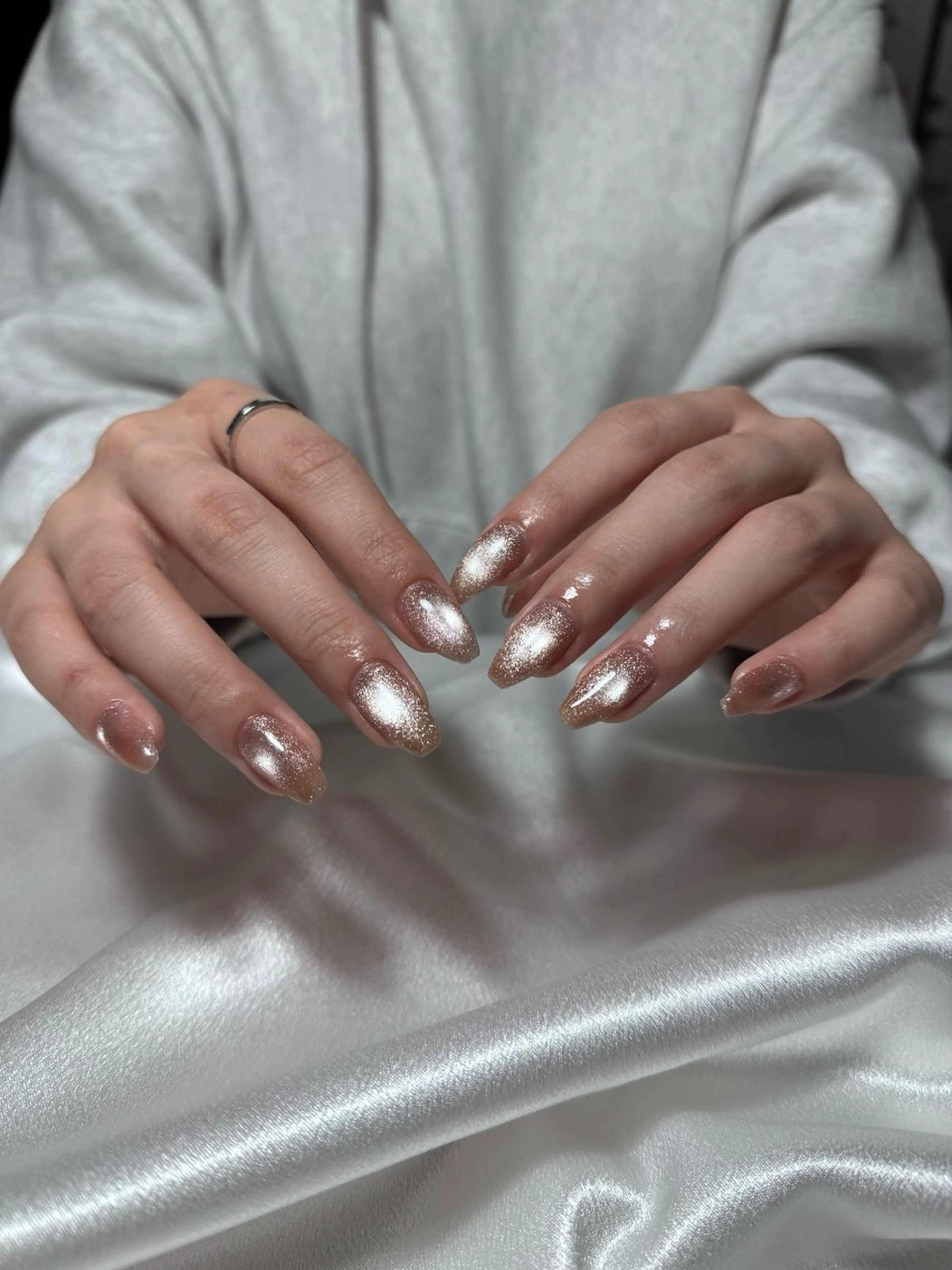 ネイル フラッシュネイル キラキラネイル マグネットネイル ハンドネイル C nail salon 香取店所属・C nail 香取店 kanakoのネイルデザイン