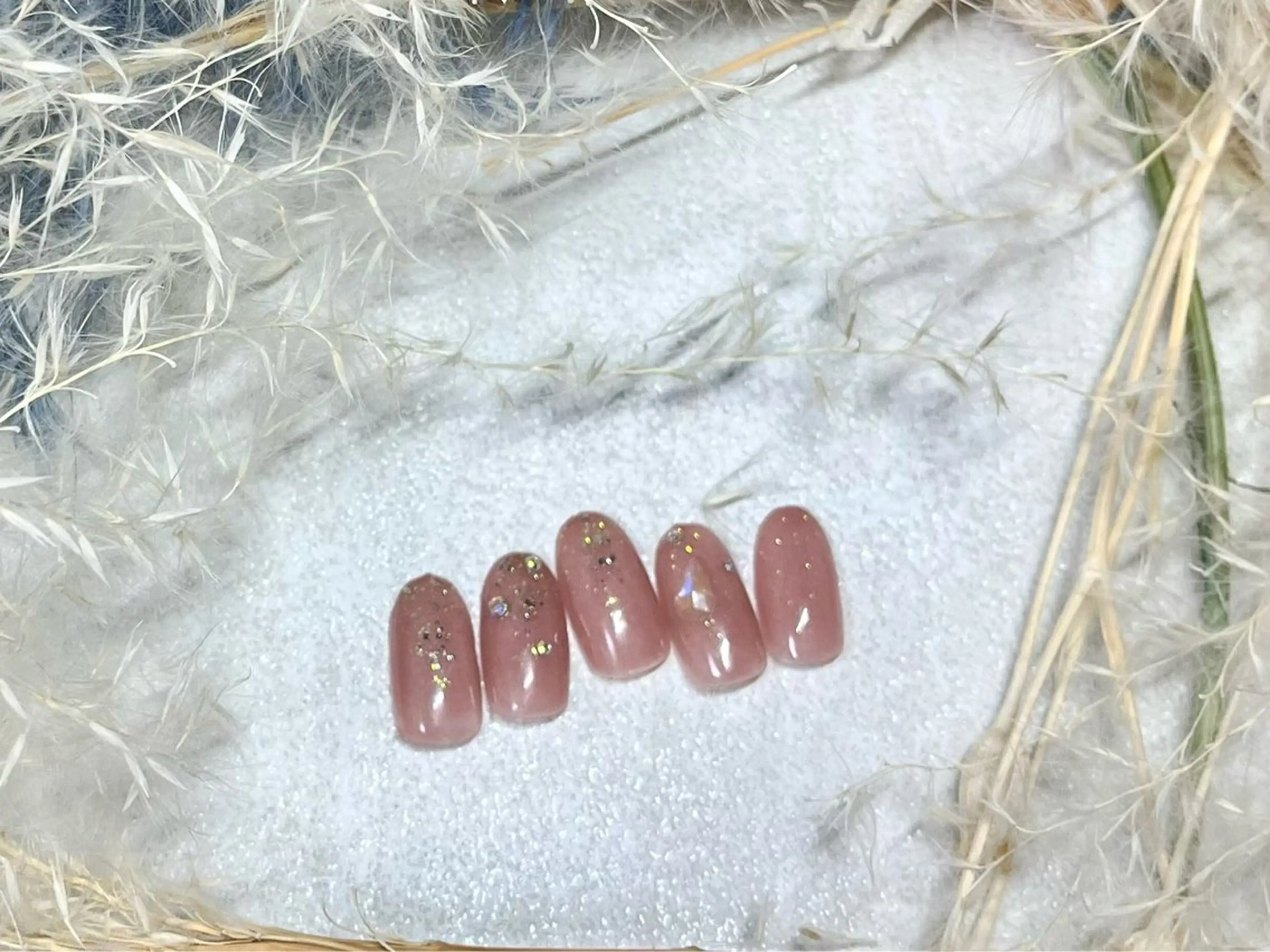 ネイル オーロラネイル 桜ネイル フラワーネイル フットネイル フレンチネイル ハンドネイル kiki nail たまプラーザのネイルデザイン