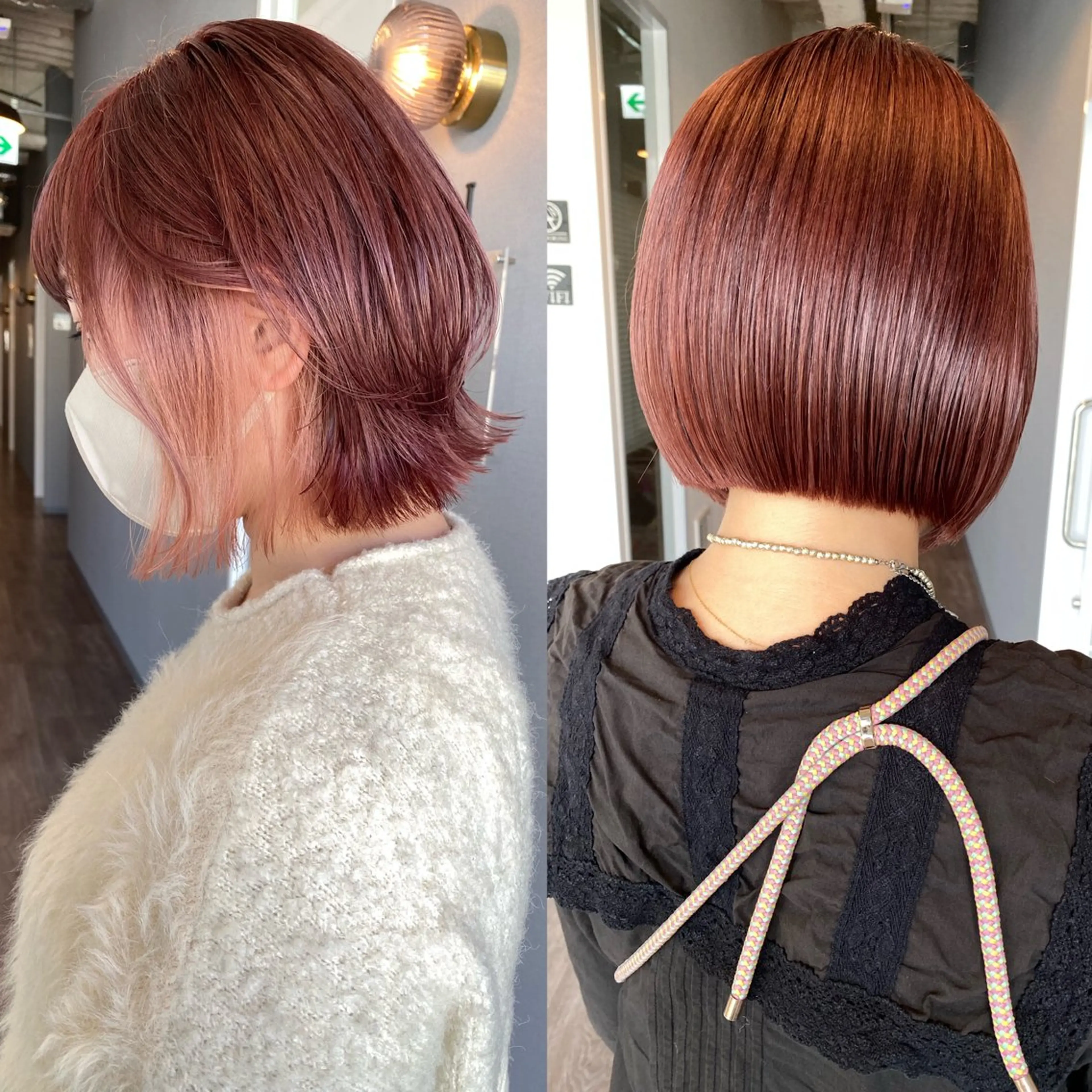 ショート カット ヘアカラー トリートメント 似合わせカラーパーマ 🌿kitin米川のヘアスタイル