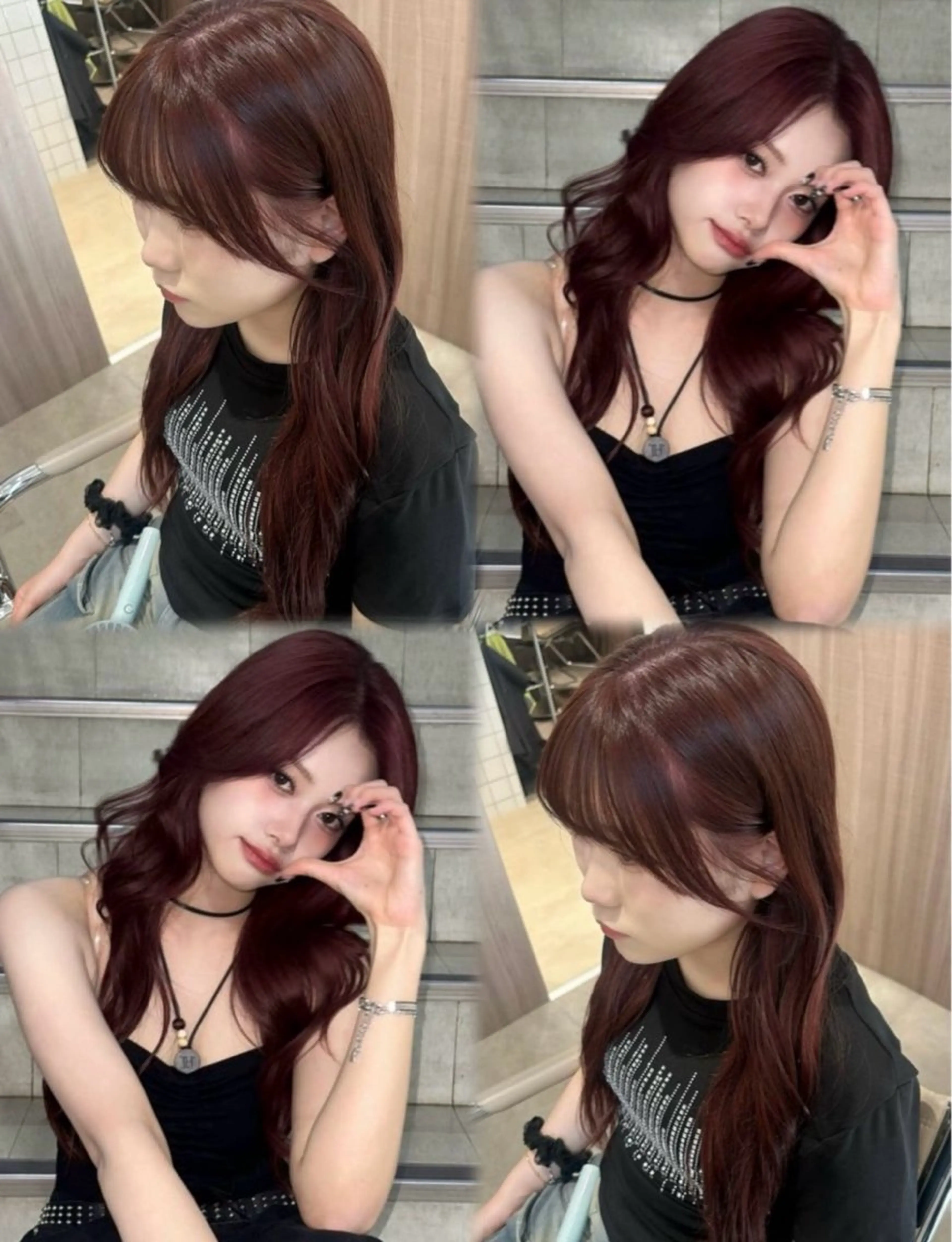 ロング カラー ヘアアレンジ Salowin原宿ash所属・‎透明感×艶髪 ‎🫒maki🎀のヘアスタイル