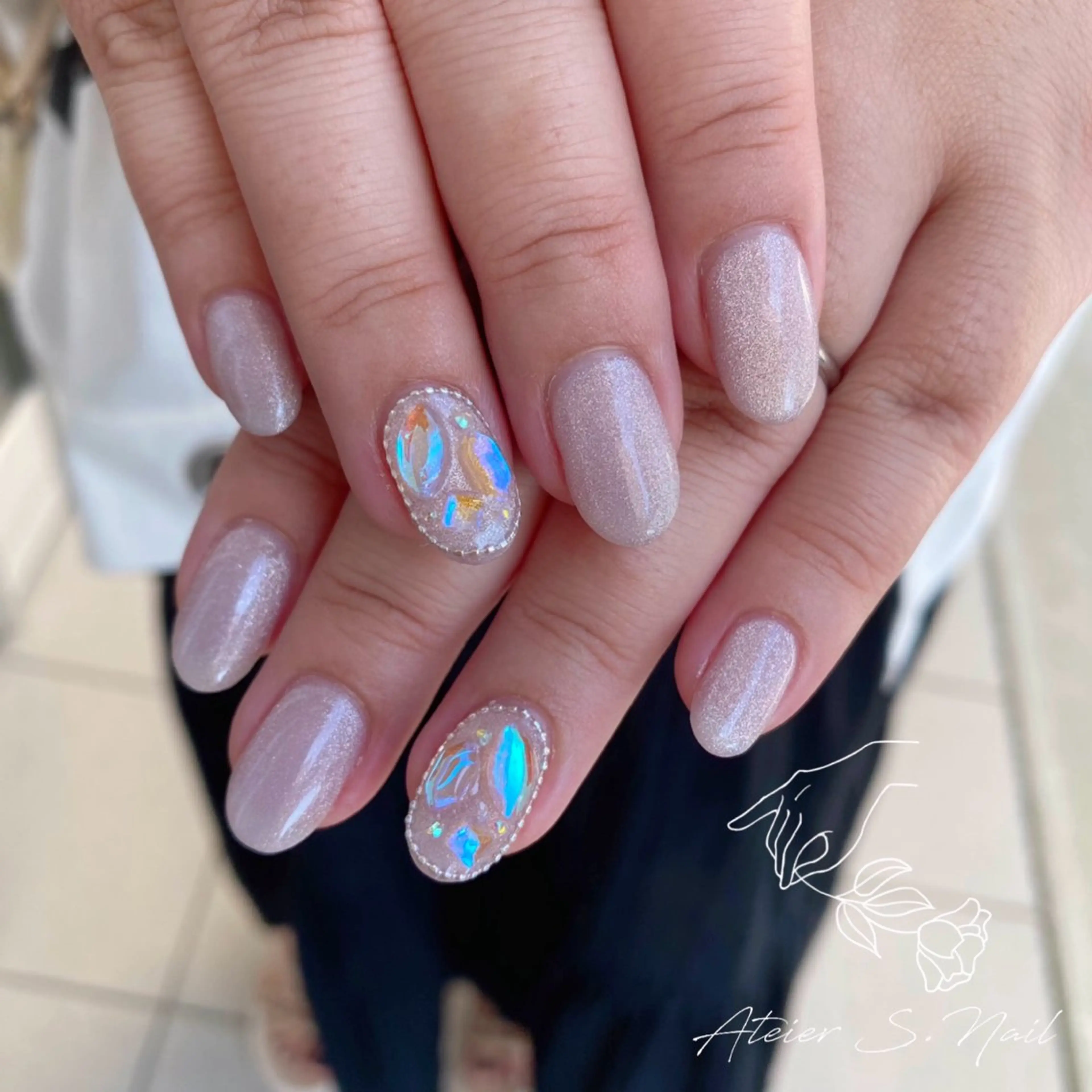 ネイル マグネットネイル Atelier S.nailのネイルデザイン