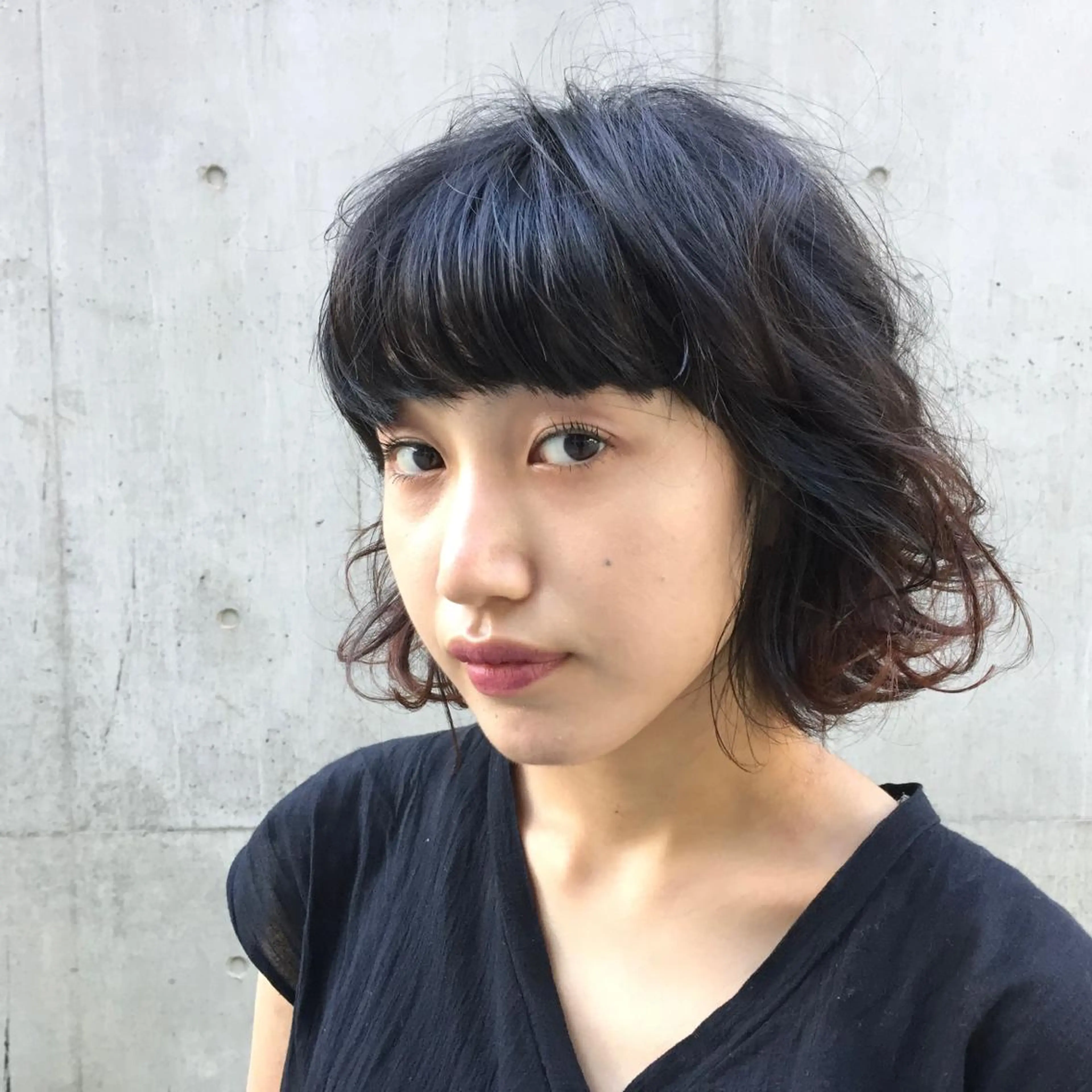 ミディアム パーマ ミディアムパーマ ボブ カット ヘアカラー トリートメント tatsumi/ボブ ウルフ/レイヤーのヘアスタイル