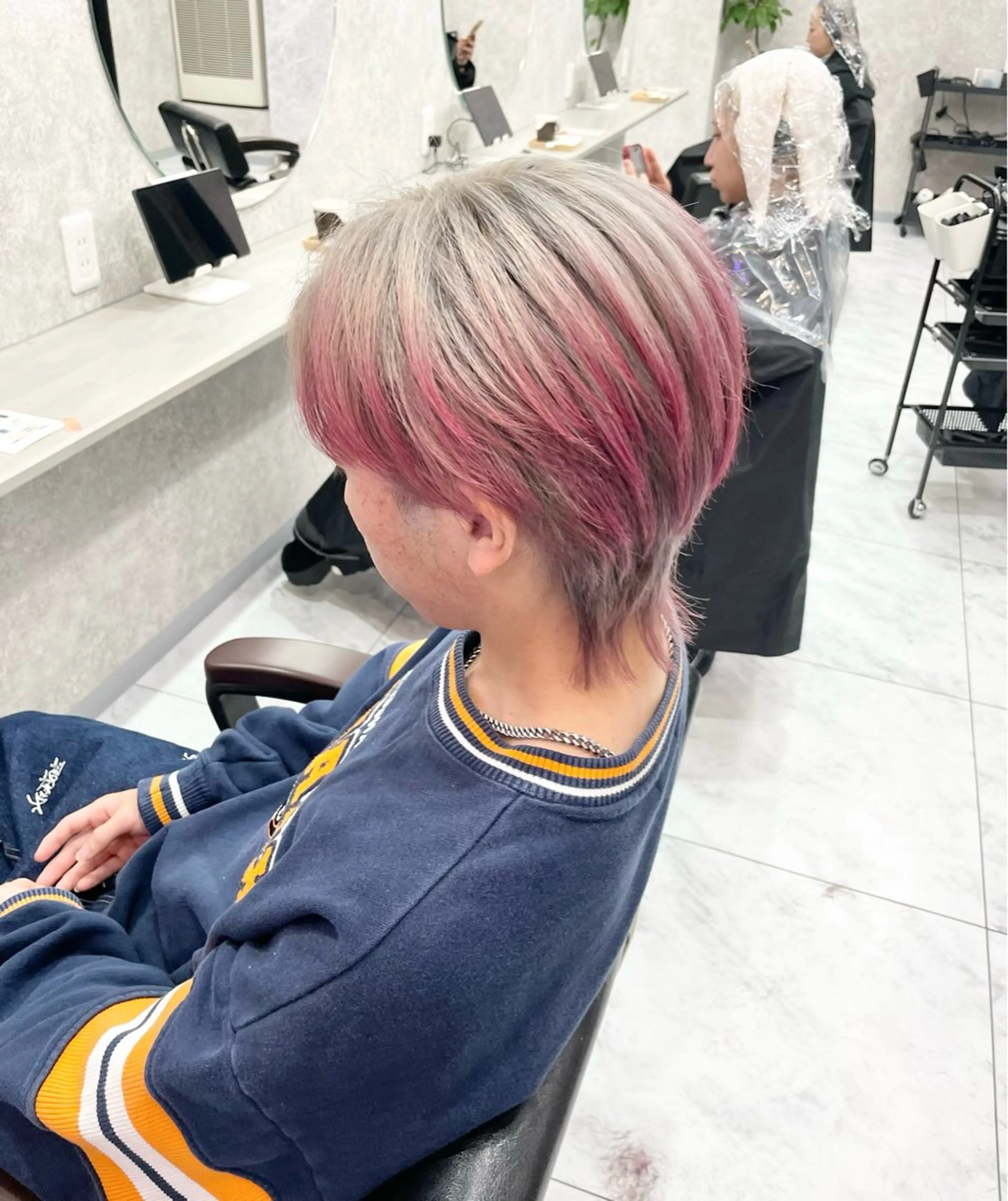 ショート 🦋ハイトーン🦋 石山 希理🦋のヘアスタイル