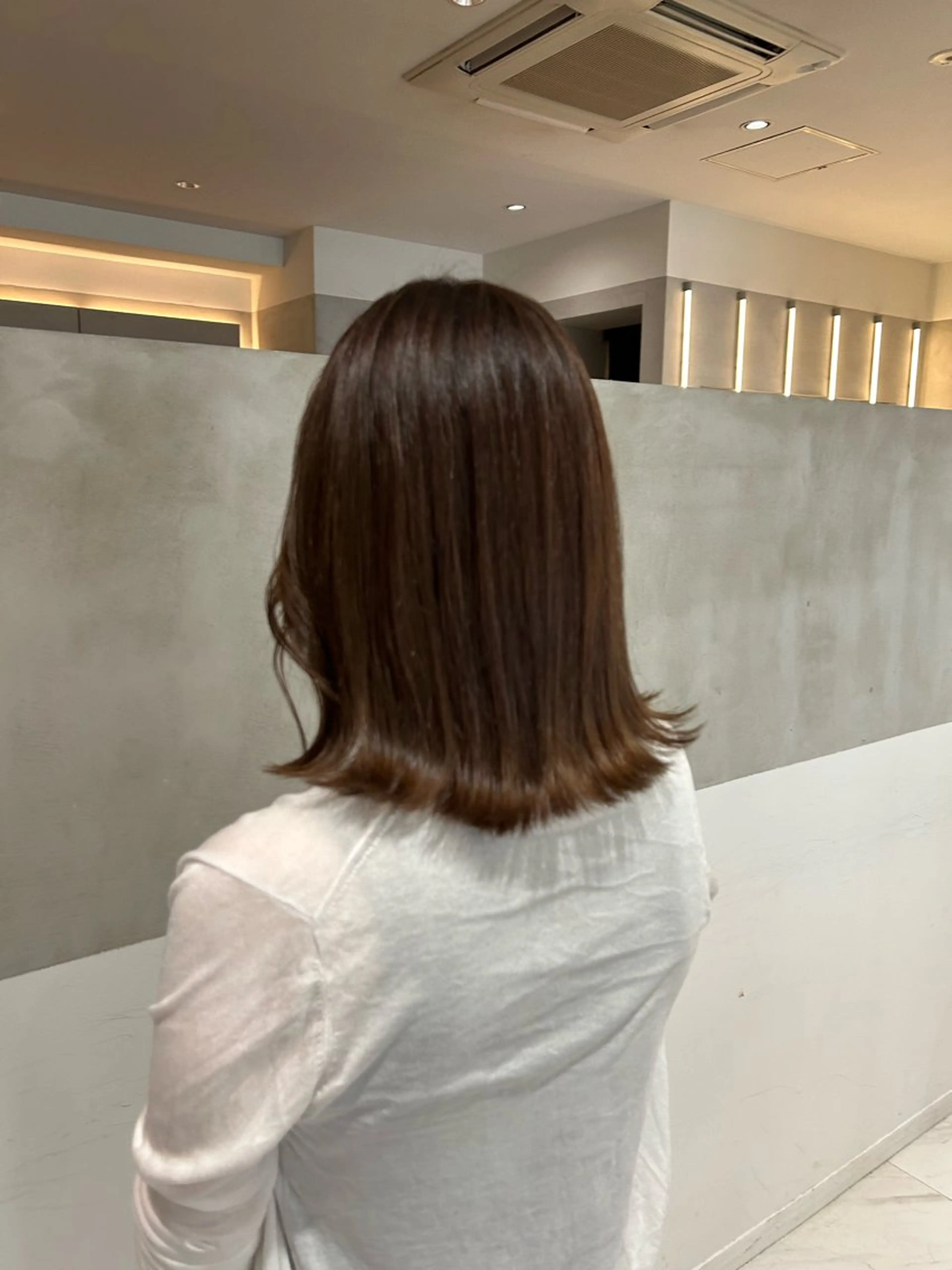 ミディアム ボブ カット トリートメント ヘアセット ナチュラル/韓国💎 haruka 💎のヘアスタイル