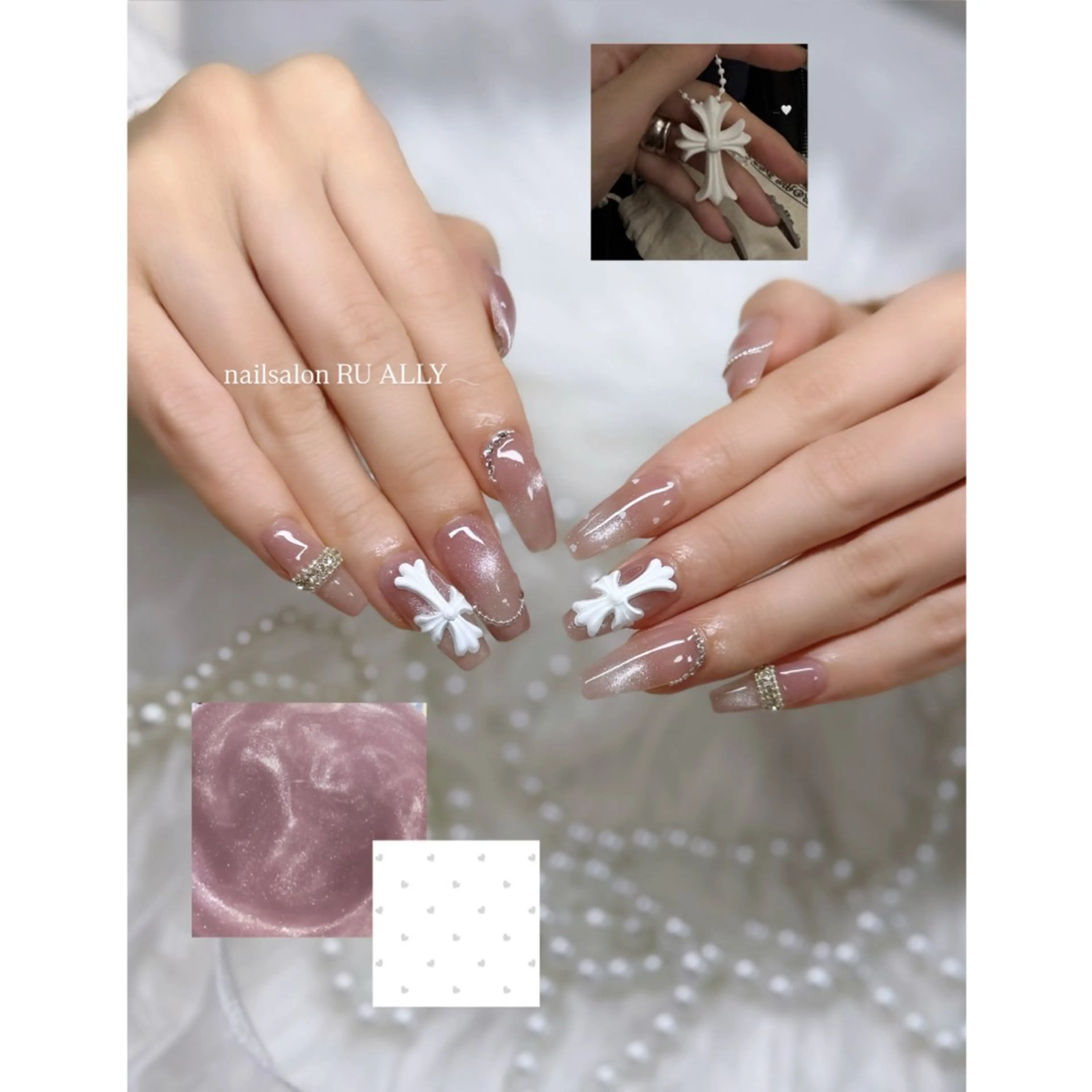 ロング ハンドネイル nailsalon RU ALLY所属・nailsalon RUALLY レイのネイルデザイン