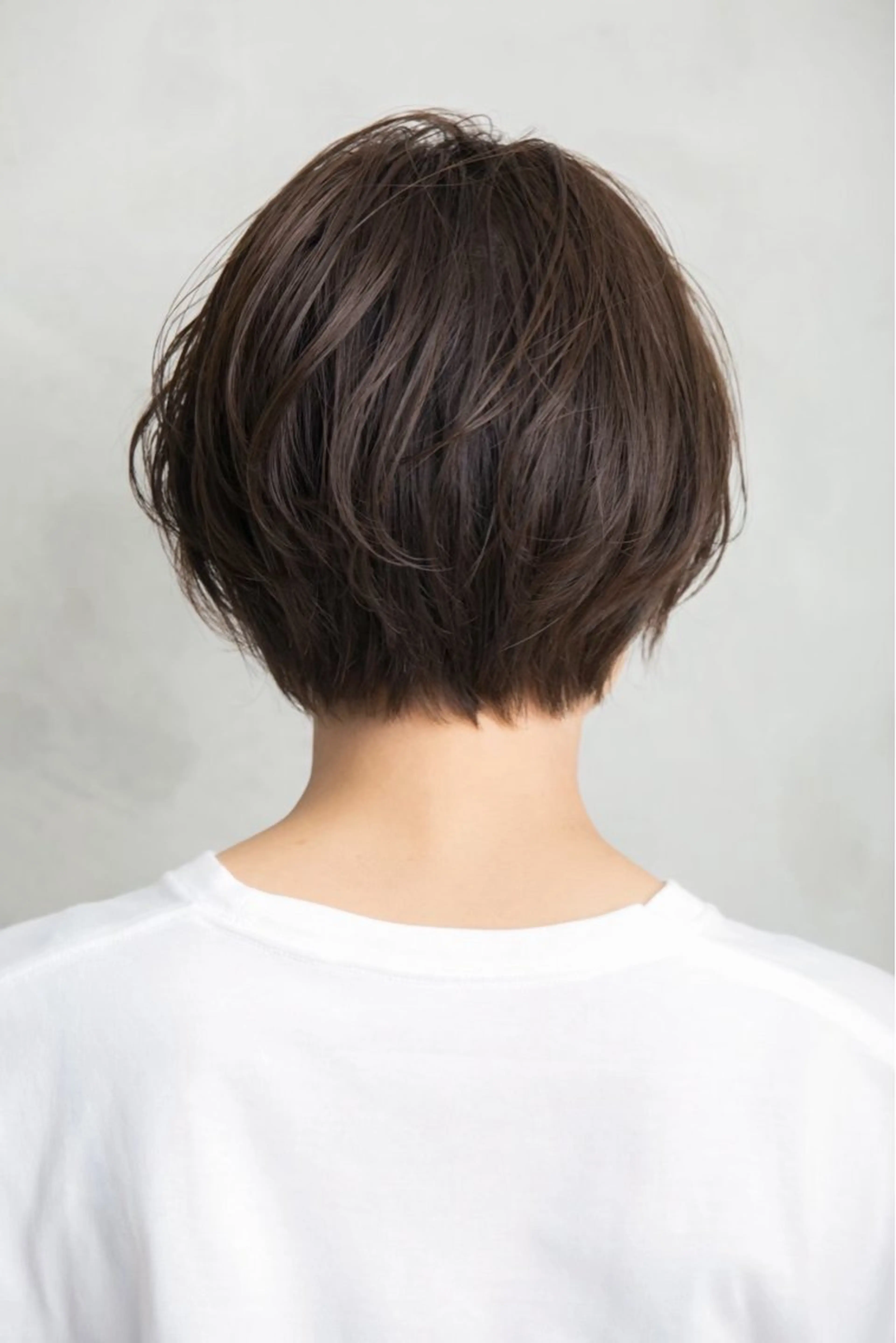 ショート カラー 透明感カラー ショートヘア 小顔カット 巻けるケア縮毛矯正✨ ケアカラー✨山下のヘアスタイル