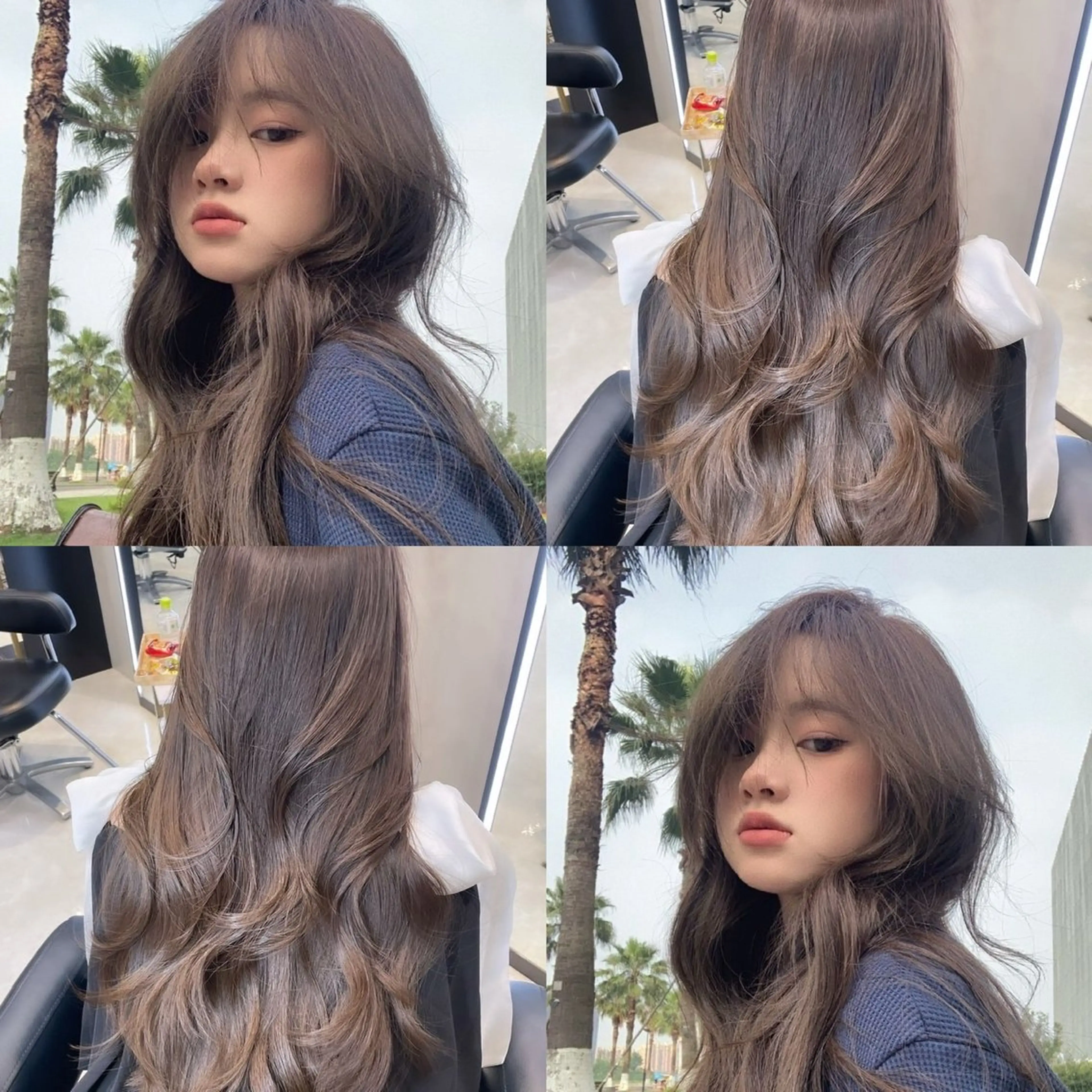 ロング カラー 韓国×ワンホン 艶カラー/ハヅキ🎀のヘアスタイル