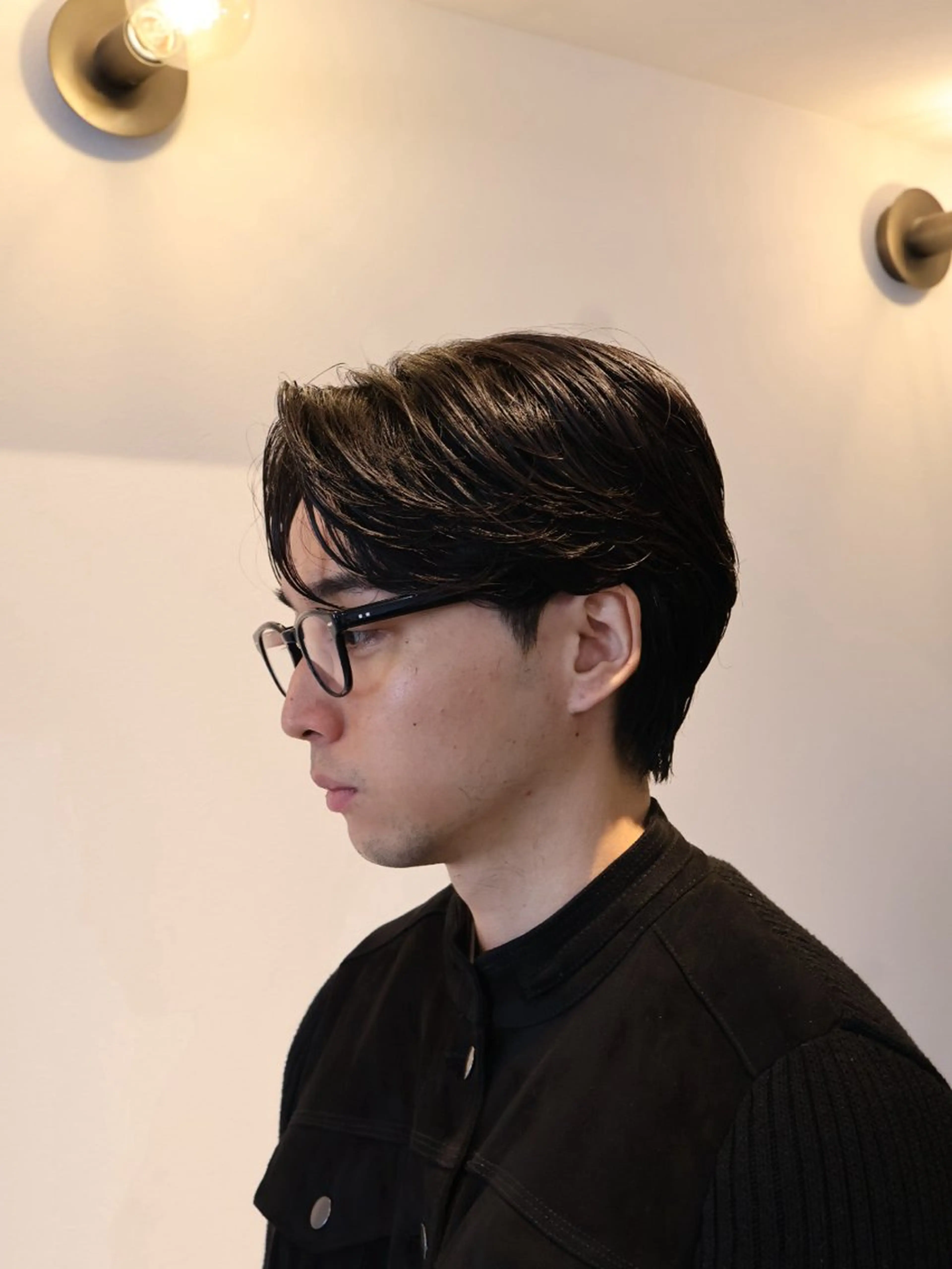 パーマ メンズ カット パーマ 心櫻/メンズパーマ/ ニュアンス/フェザーのヘアスタイル