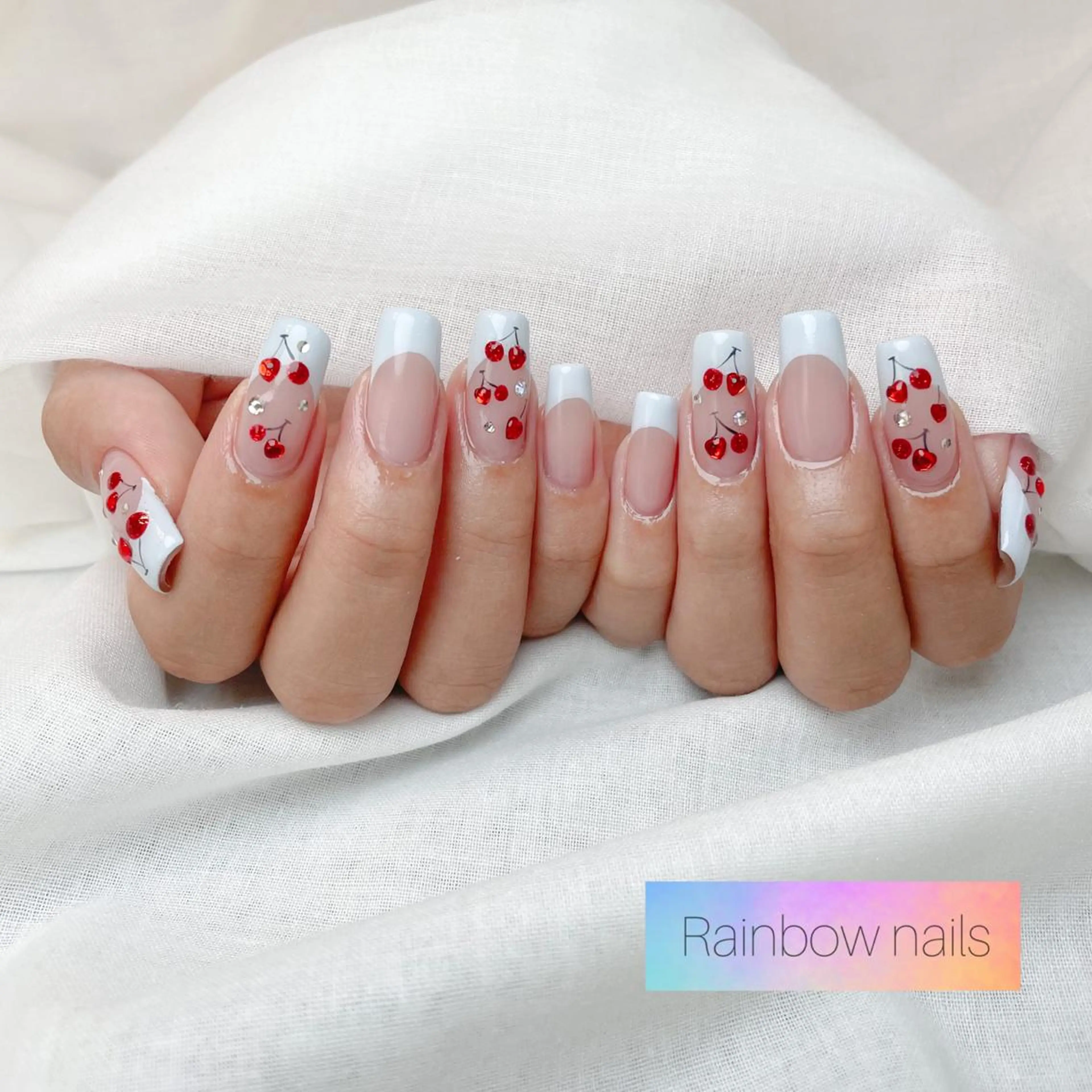 ネイル Rainbow nailsくろちゃんのネイルデザイン