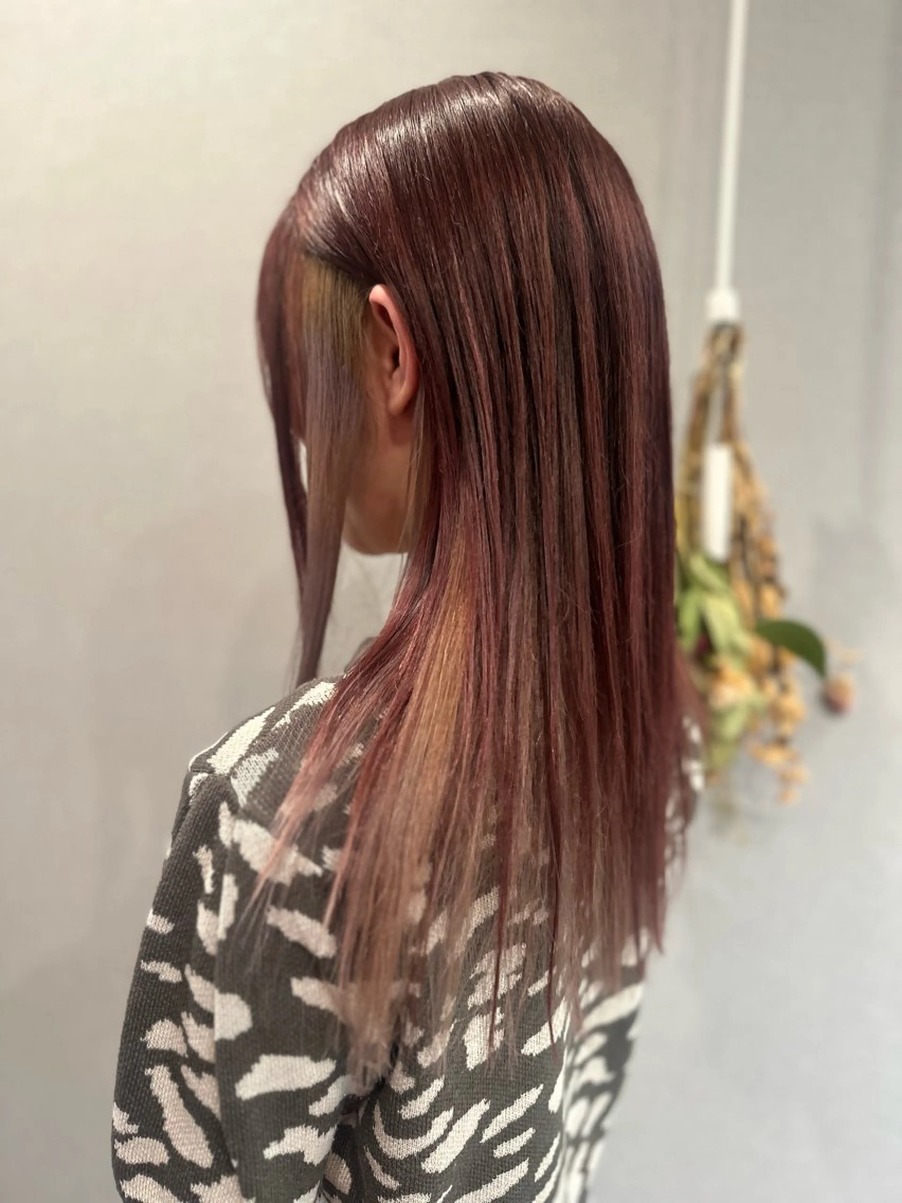 ロング カラー カット ヘアカラー トリートメント K Harukaのヘアスタイル