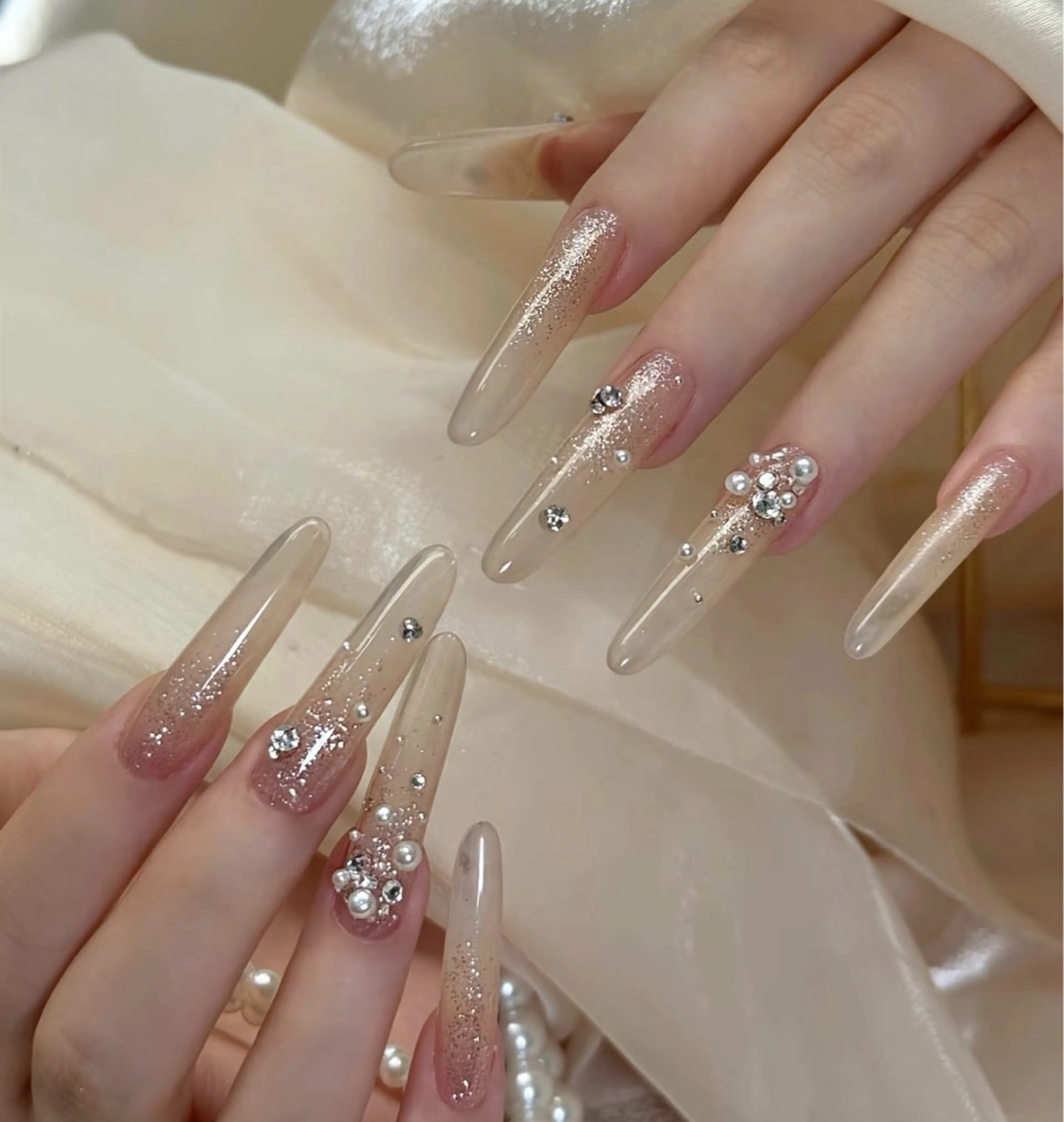 ネイル ハンドネイル 長さだし専門店 M2　rikaのネイルデザイン