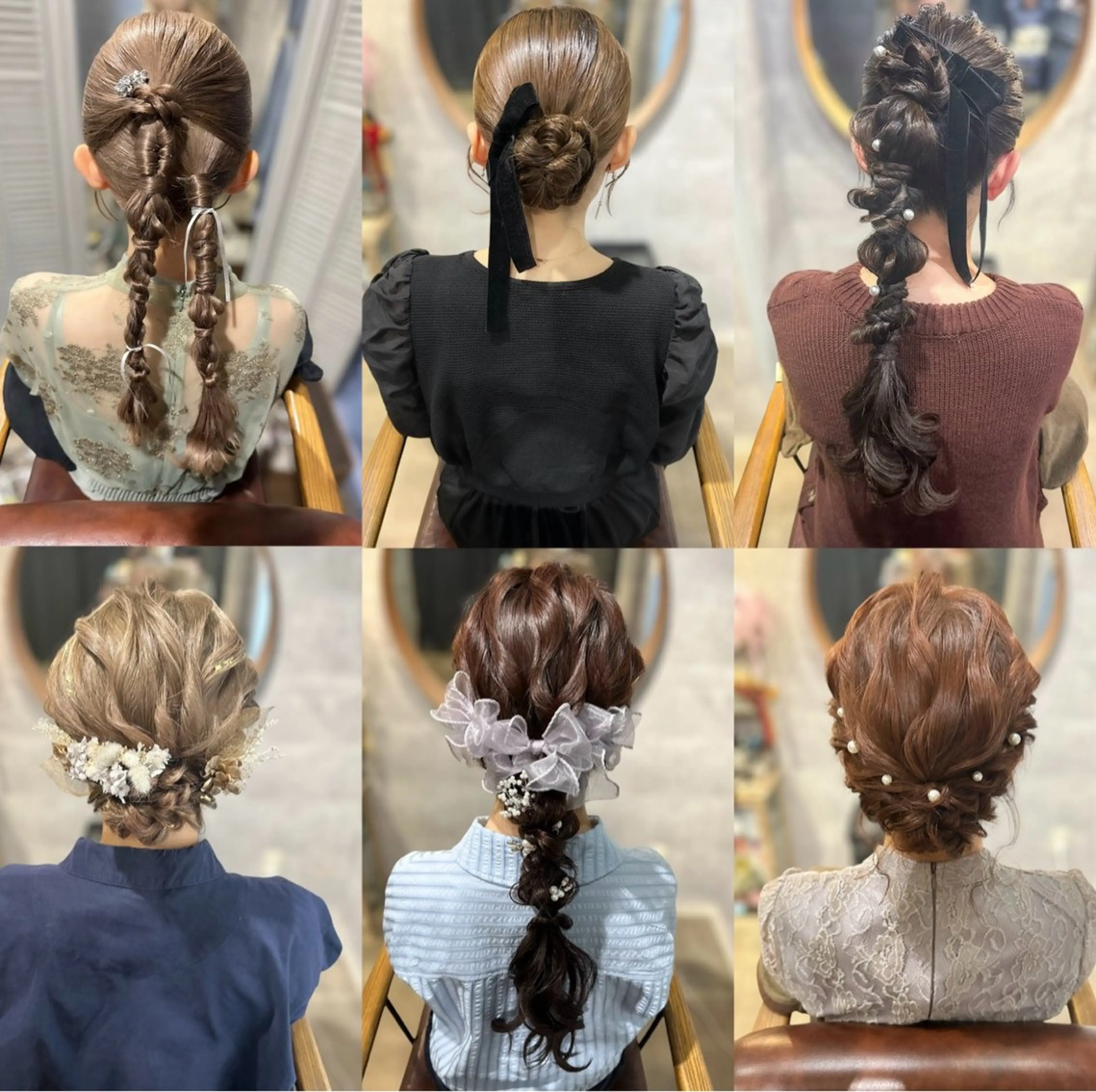 セミロング ヘアアレンジ 結婚式・ブライダル ヘアセット┊お呼ばれ ┊お出かけ┊wadaのヘアスタイル