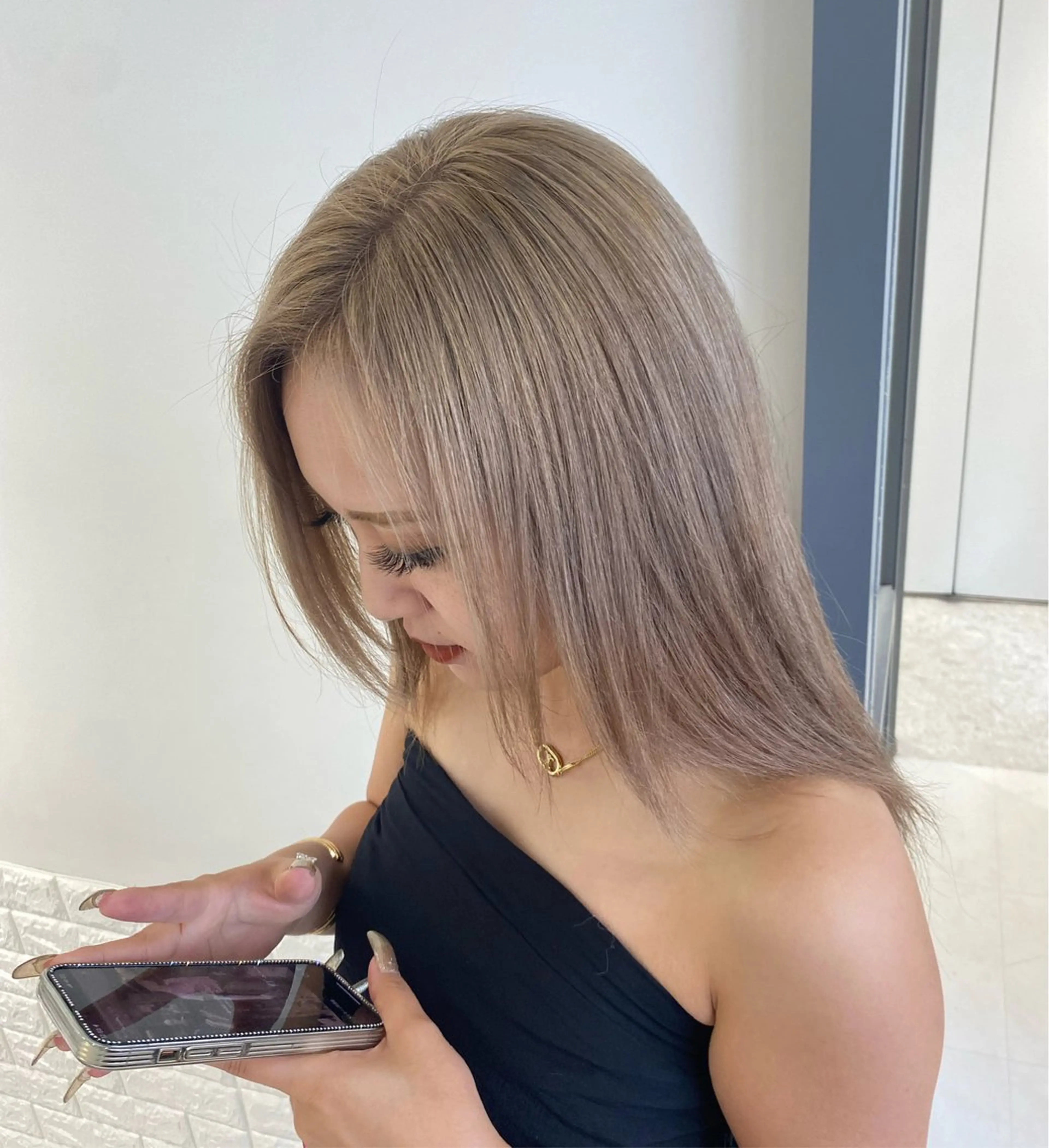 セミロング カラー 🌻Insta指名 NO.1🌻Shoのヘアスタイル