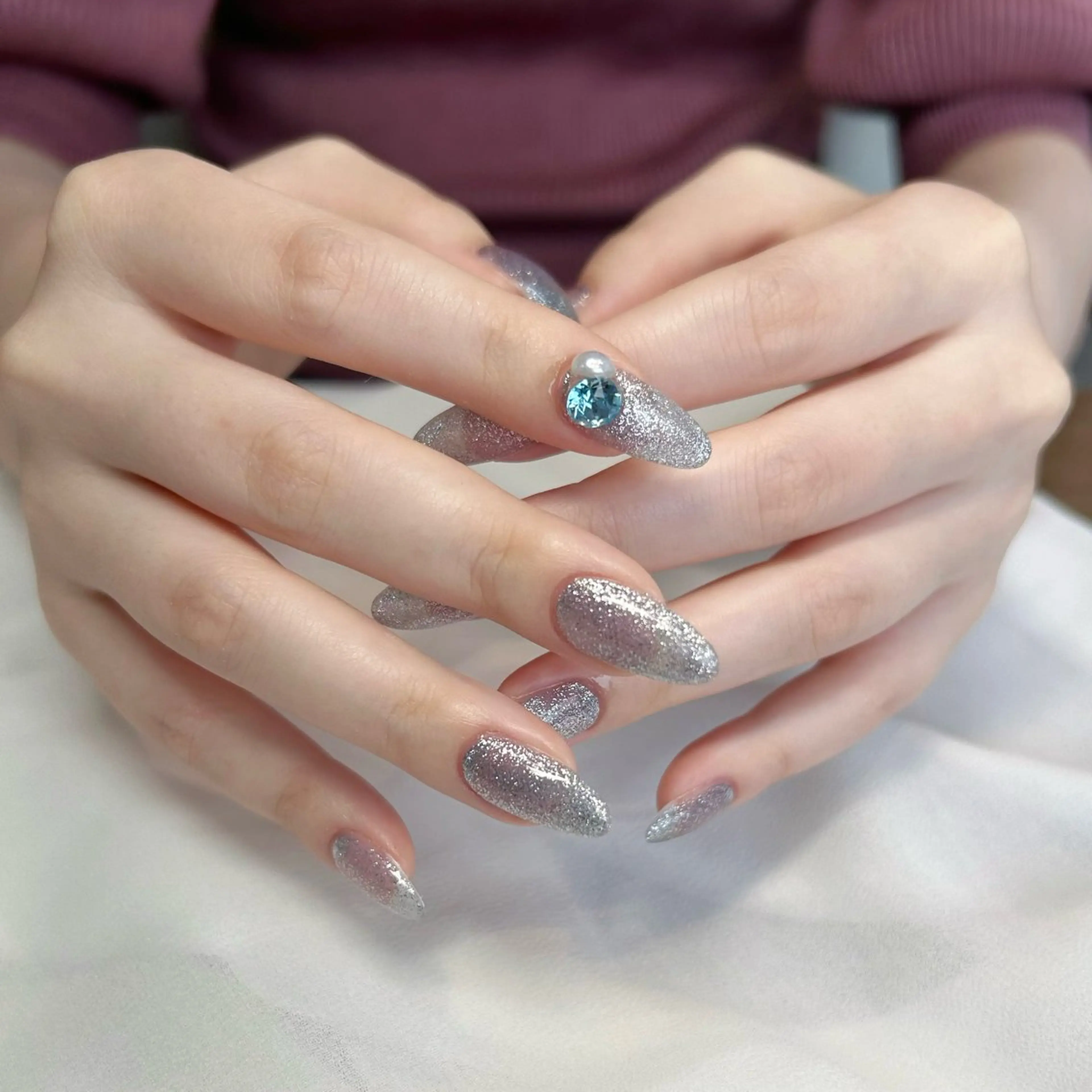 ネイル フラッシュネイル キラキラネイル marl -Msisnailsaon-西宮北口店マール所属・marl natsukiのネイルデザイン