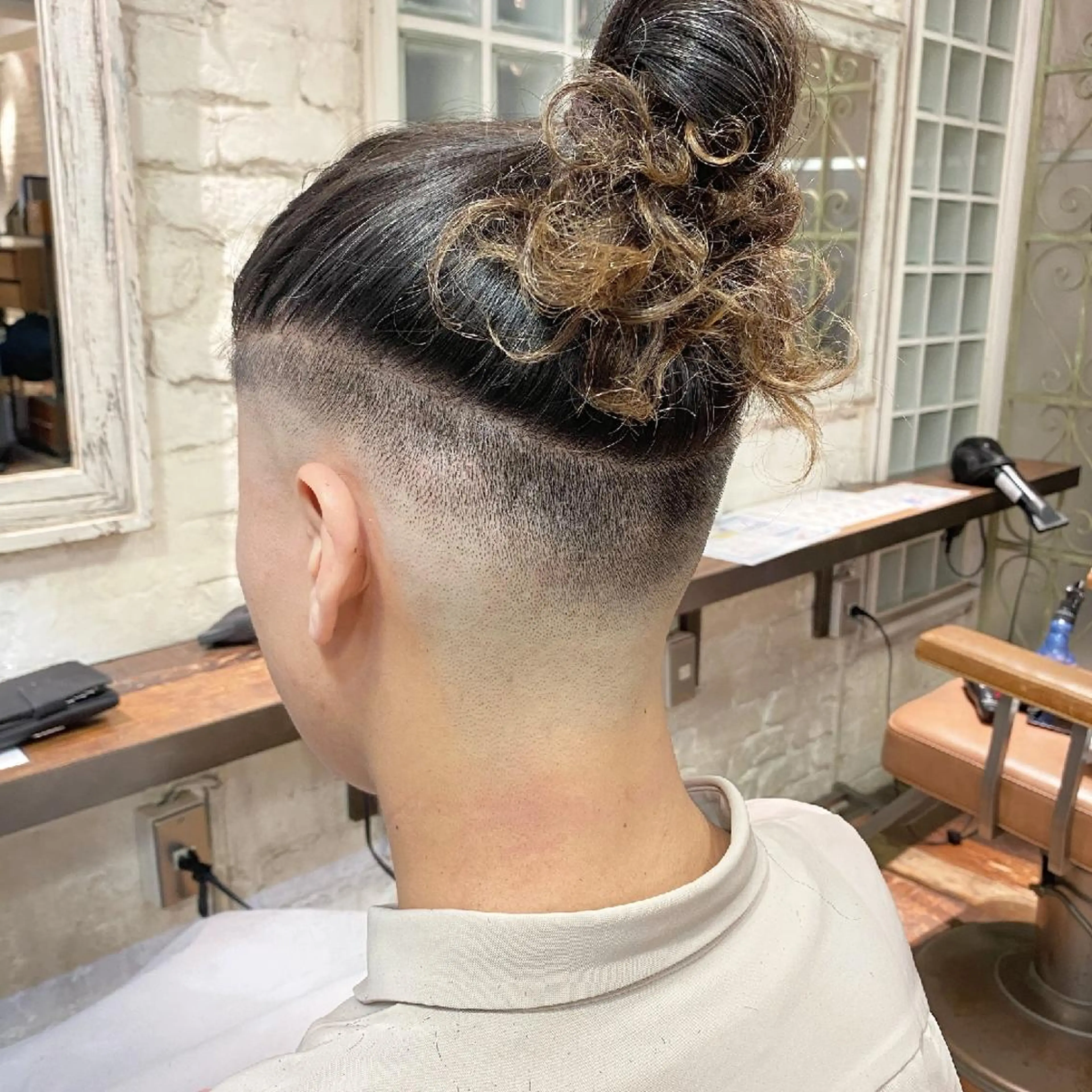 ショート メンズ カット Hair make ONE 008所属・メンズ/フェード/ バーバー/盛山大地のヘアスタイル