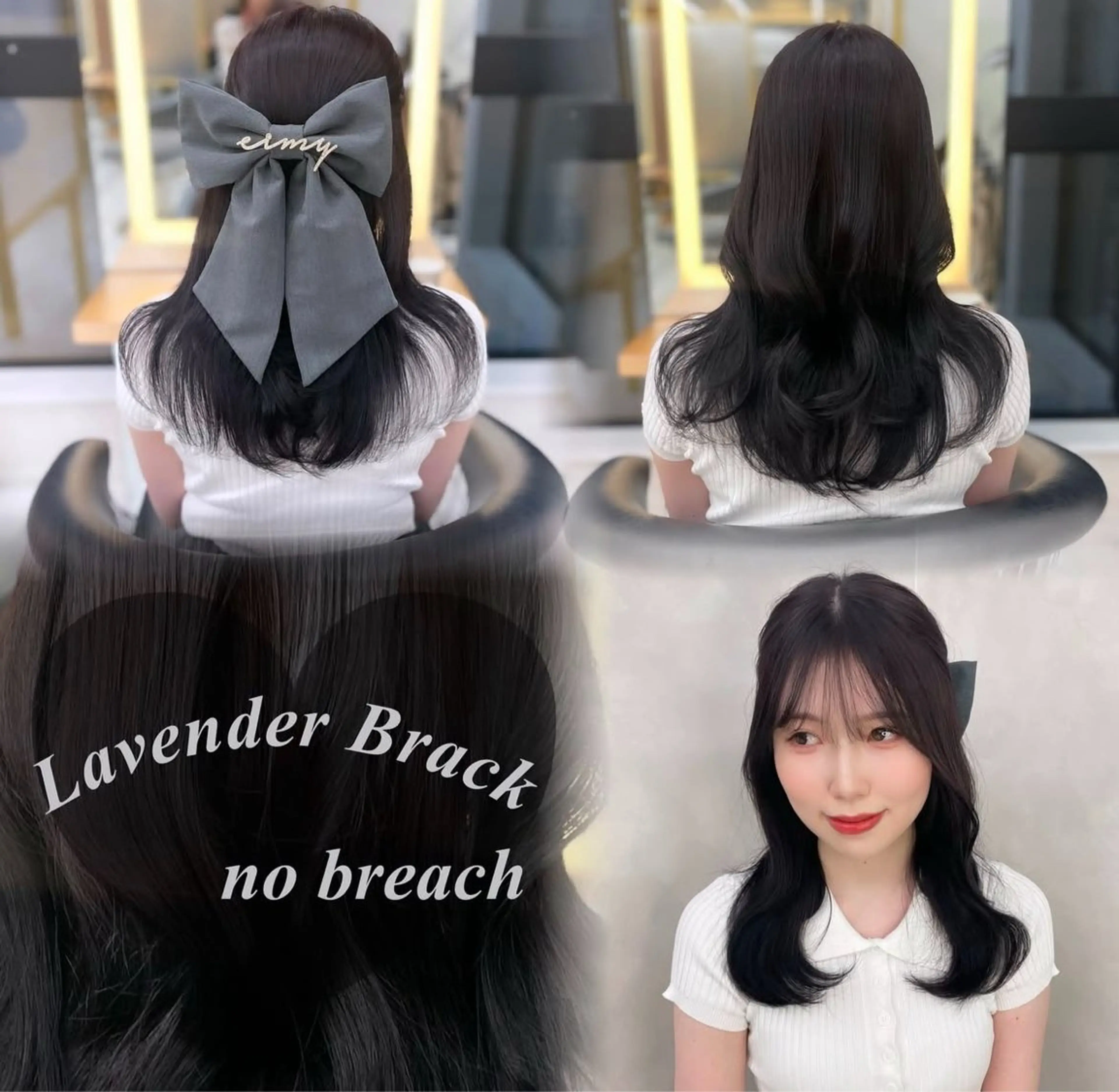 セミロング カラー 透明感カラー ラベンダーカラー miyu'somotesando所属・菅野 心悠/メンズヘアのヘアスタイル