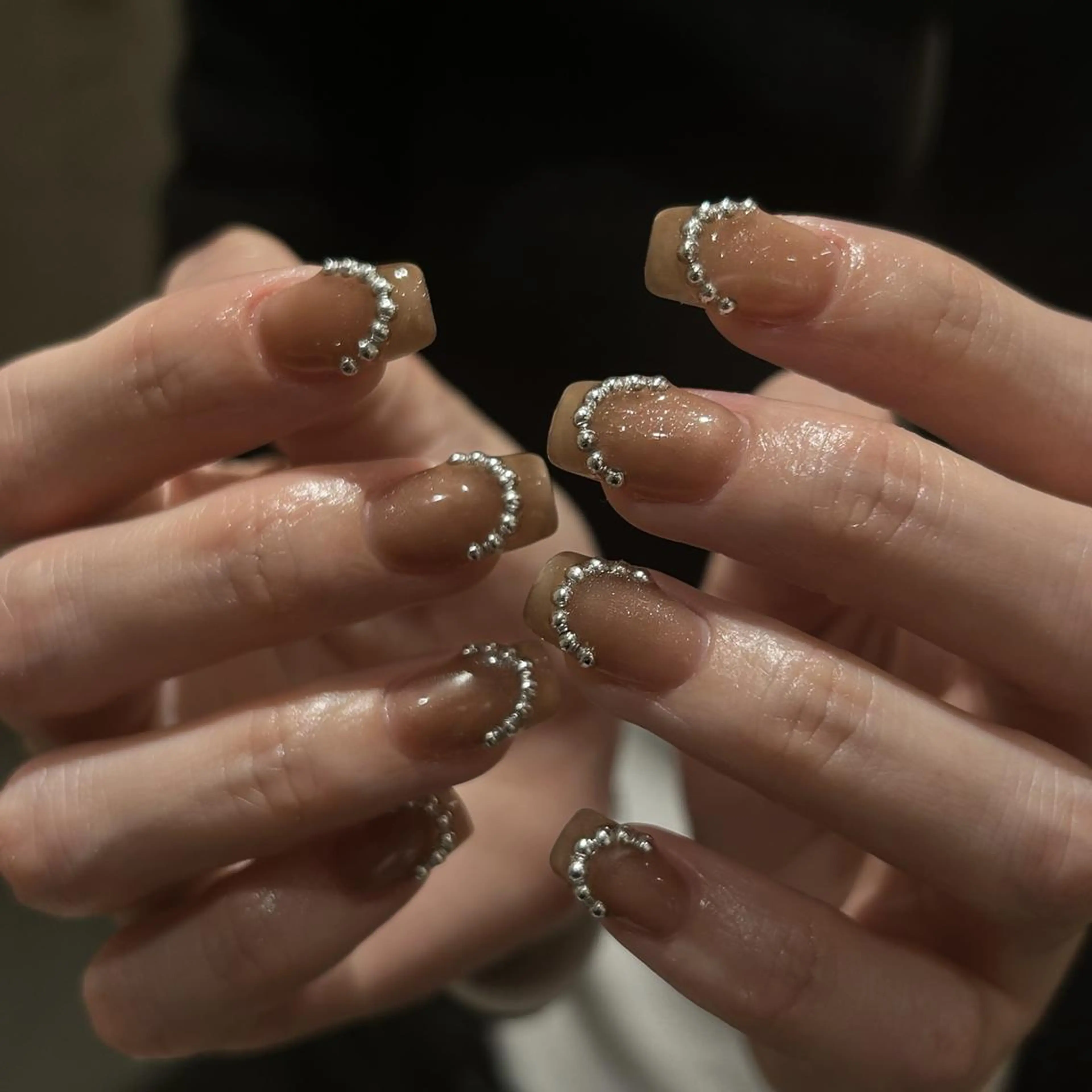 ネイル オーロラネイル ジェルネイル 氷ネイル・うるうるネイル 韓国ネイル ミラーネイル ハンドネイル nails TOKYOのネイルデザイン