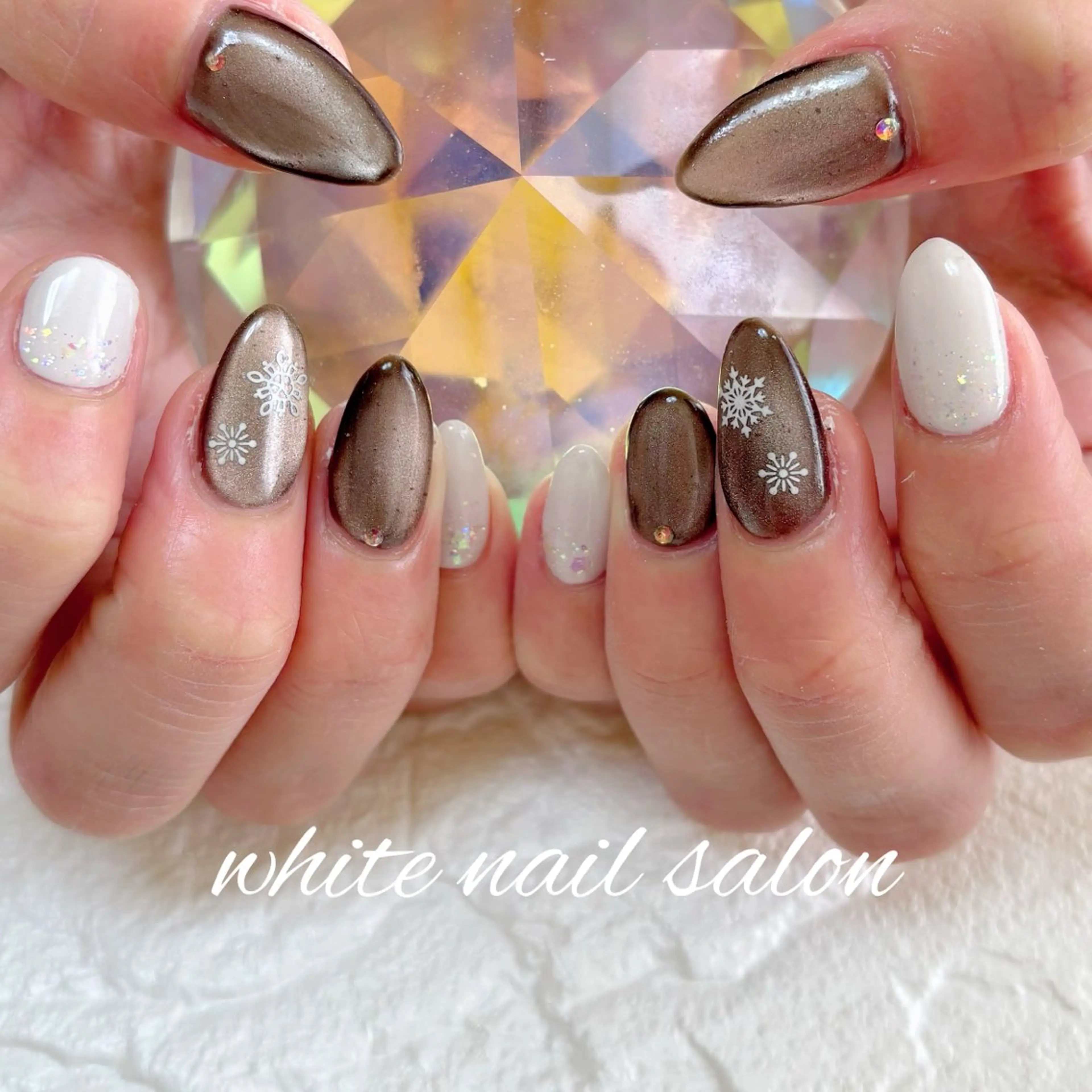 ネイル フットネイル ハンドネイル white nail salonのネイルデザイン