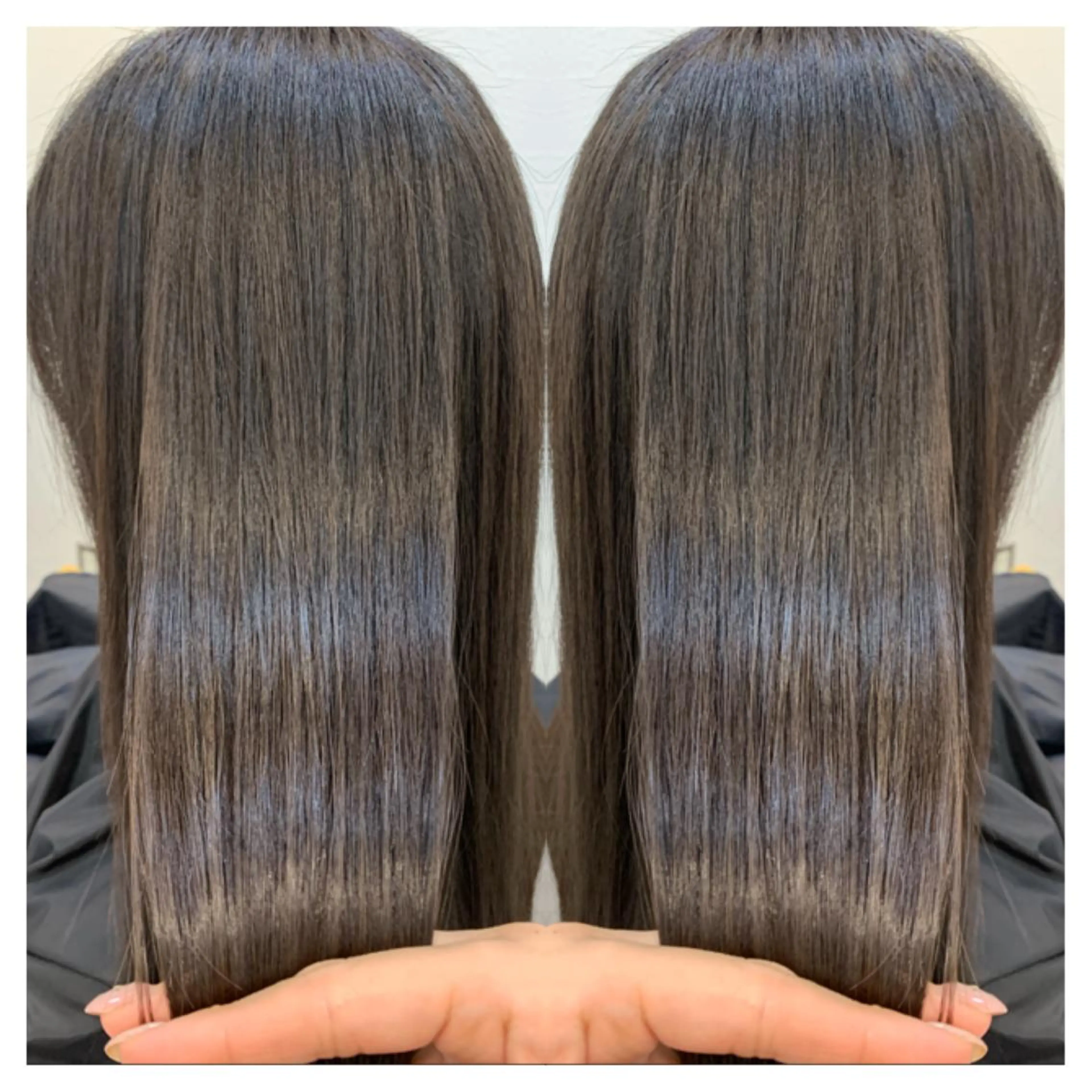 ロング カット 縮毛矯正 トリートメント 村山 茉衣のヘアスタイル