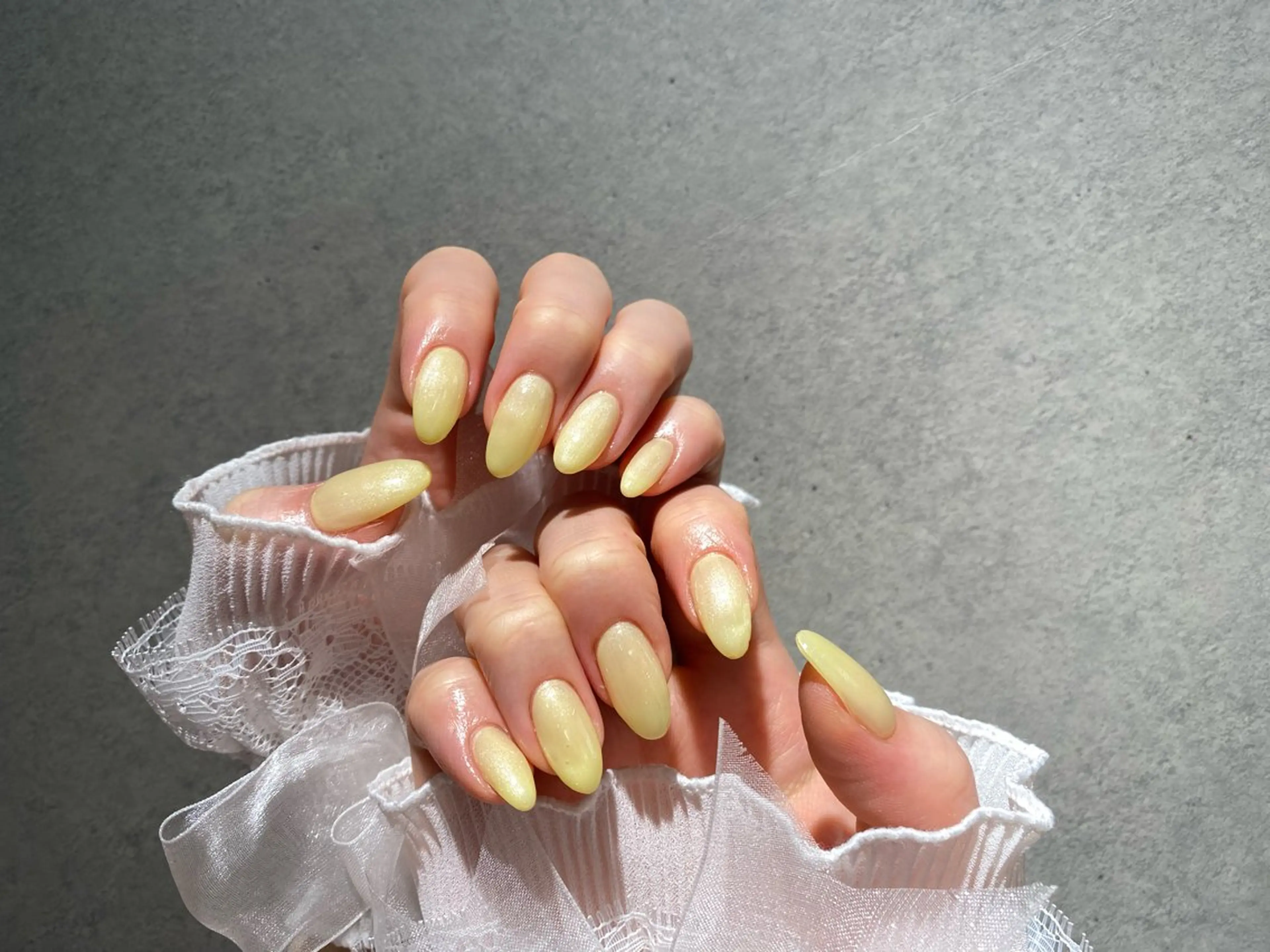 ネイル I-nailロング /ワンホン/キラキラのネイルデザイン