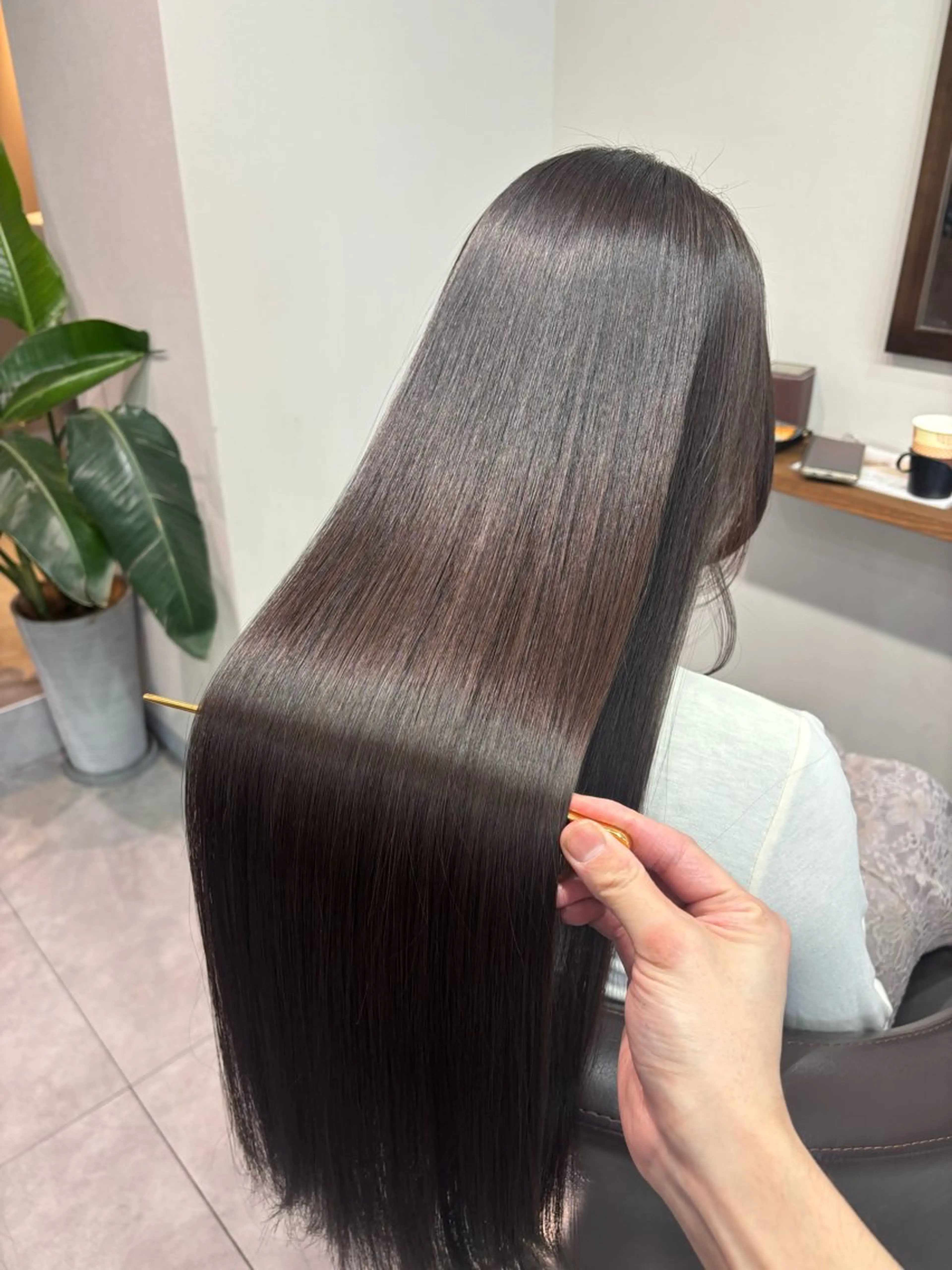 ロング 縮毛矯正 トリートメント ROOM所属・髪質改善・縮毛矯正/ 下村陽平のヘアスタイル